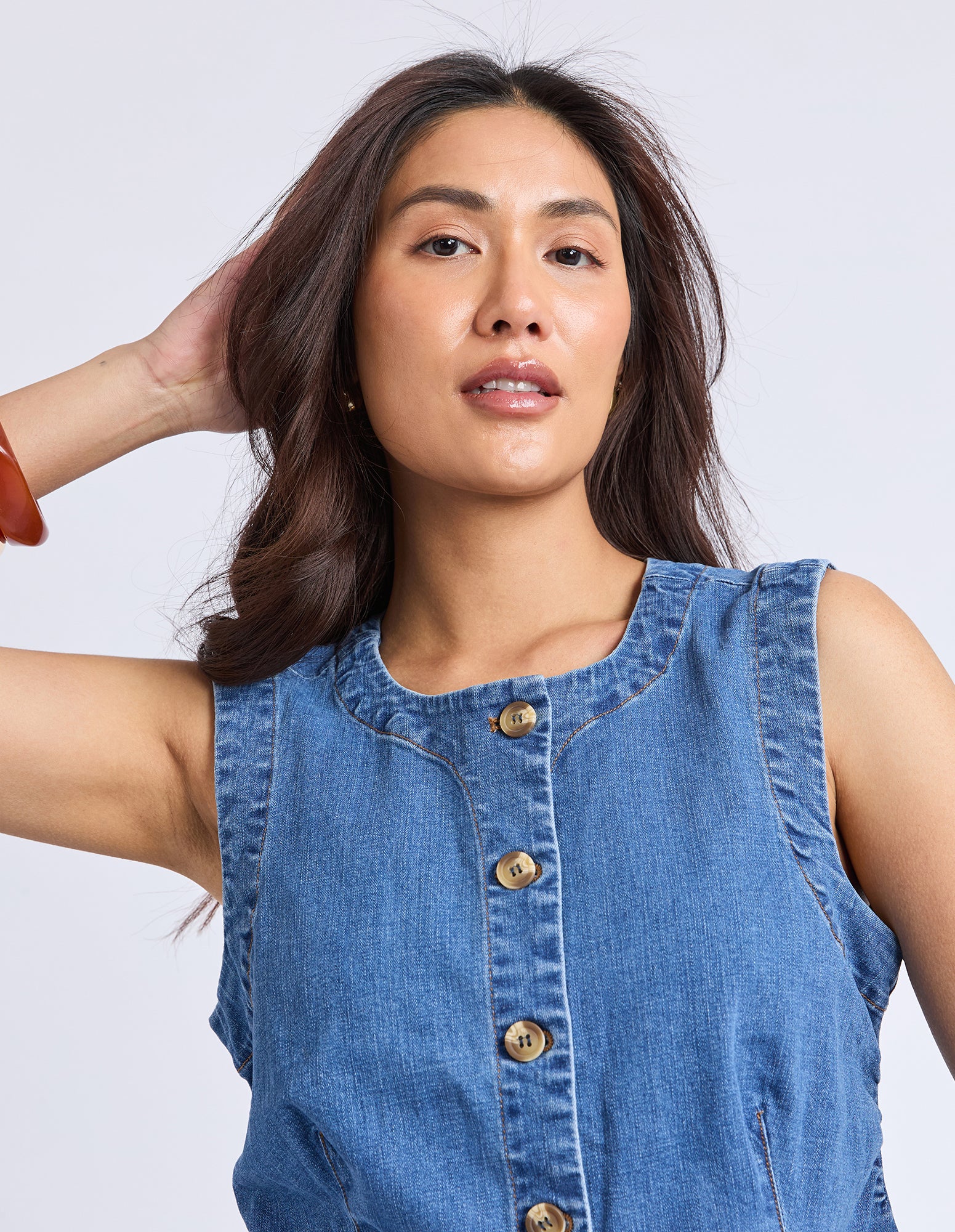 Abbott Vest Mid Blue - Image 6