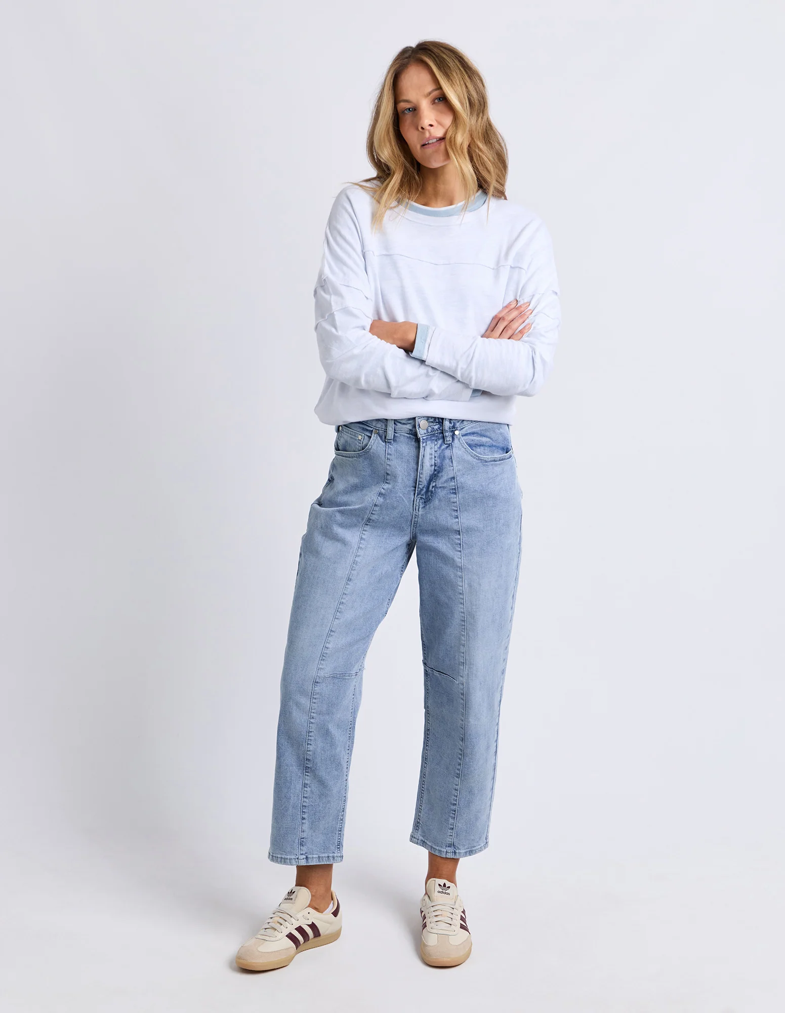 Ambrose Barrel Jean Light Blue Wash - Image 3