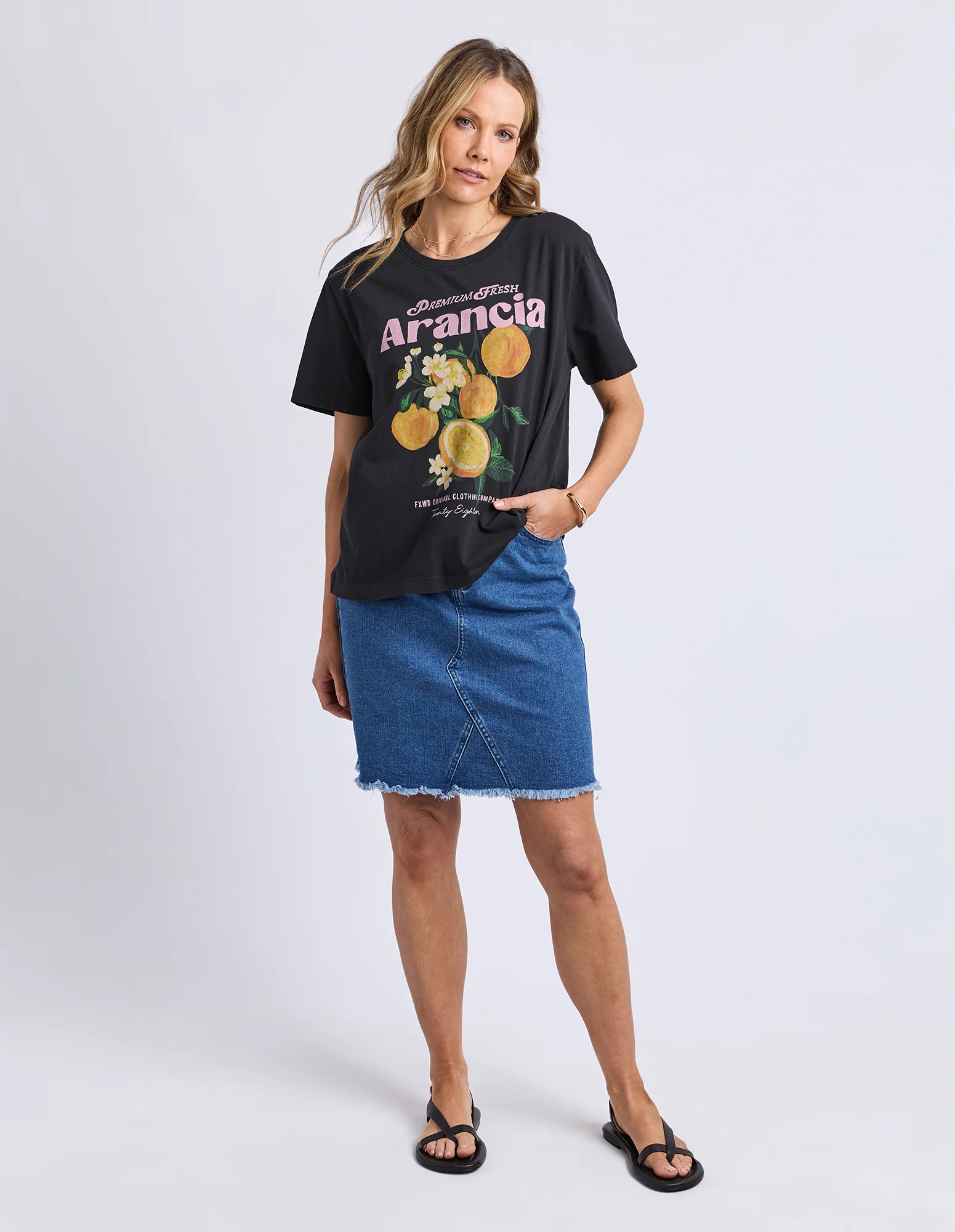 Arancia Tee Washed Black - Image 2