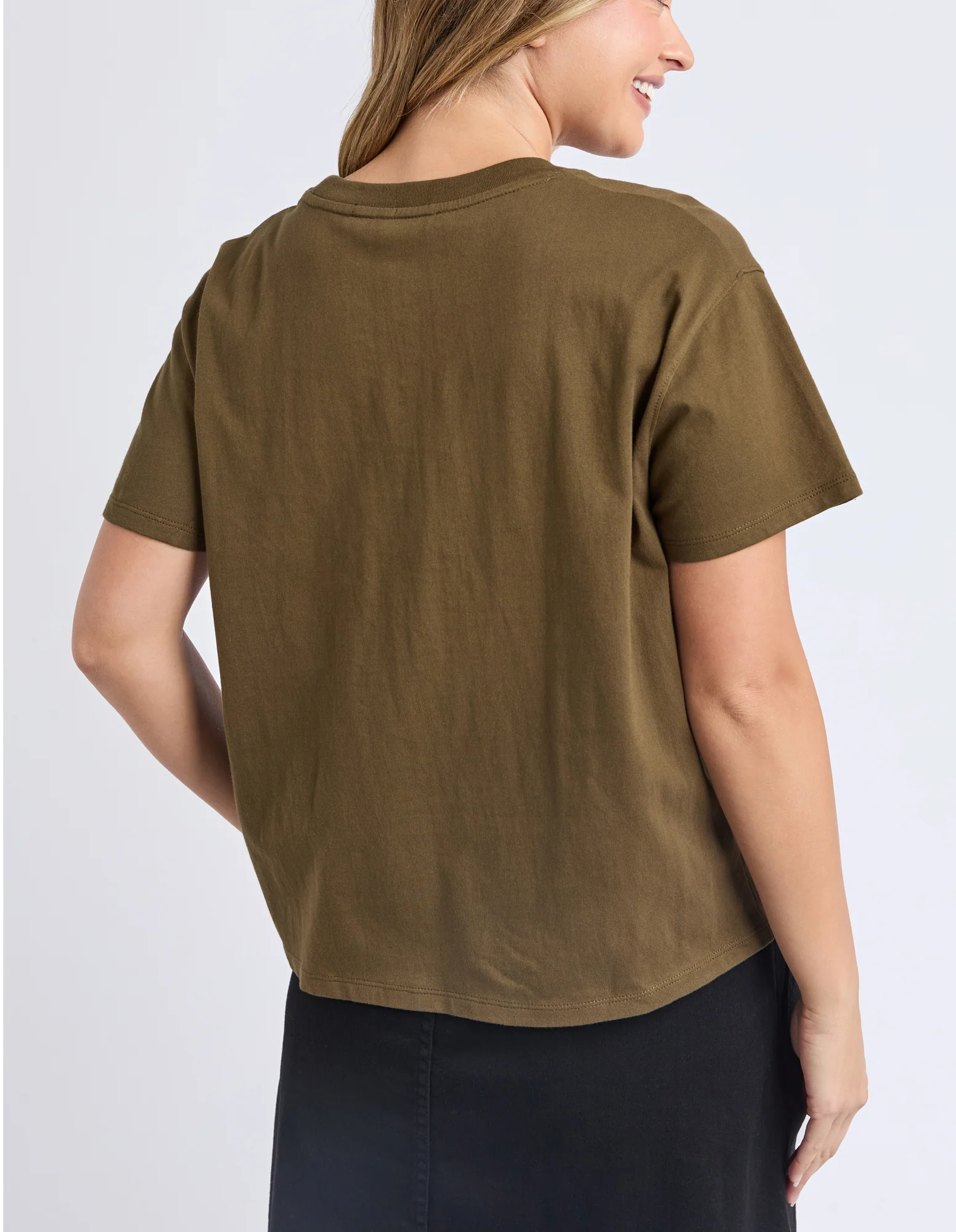 Arlington Tee Dark Olive - Image 4