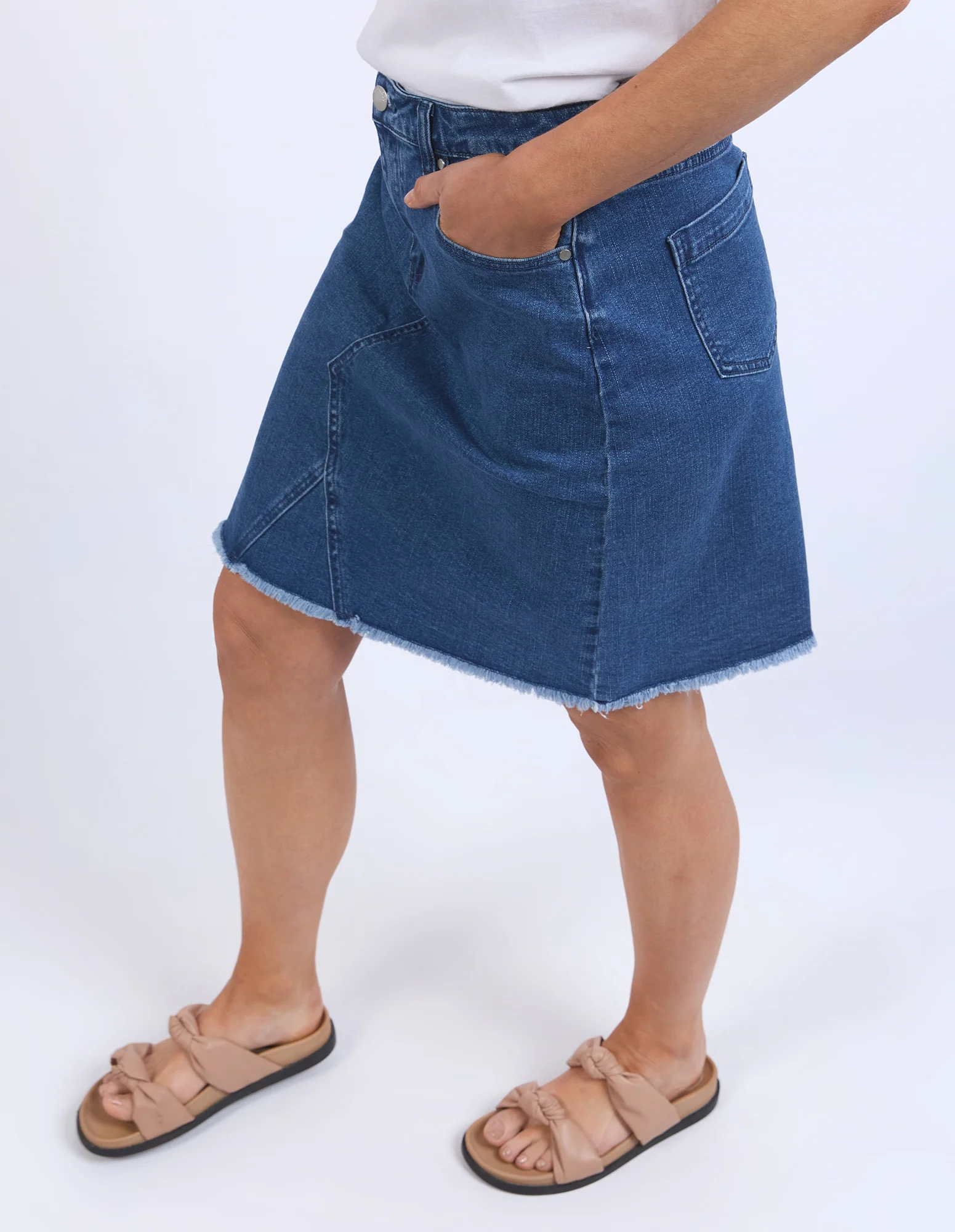 Belle Skirt Mid Blue - Image 4