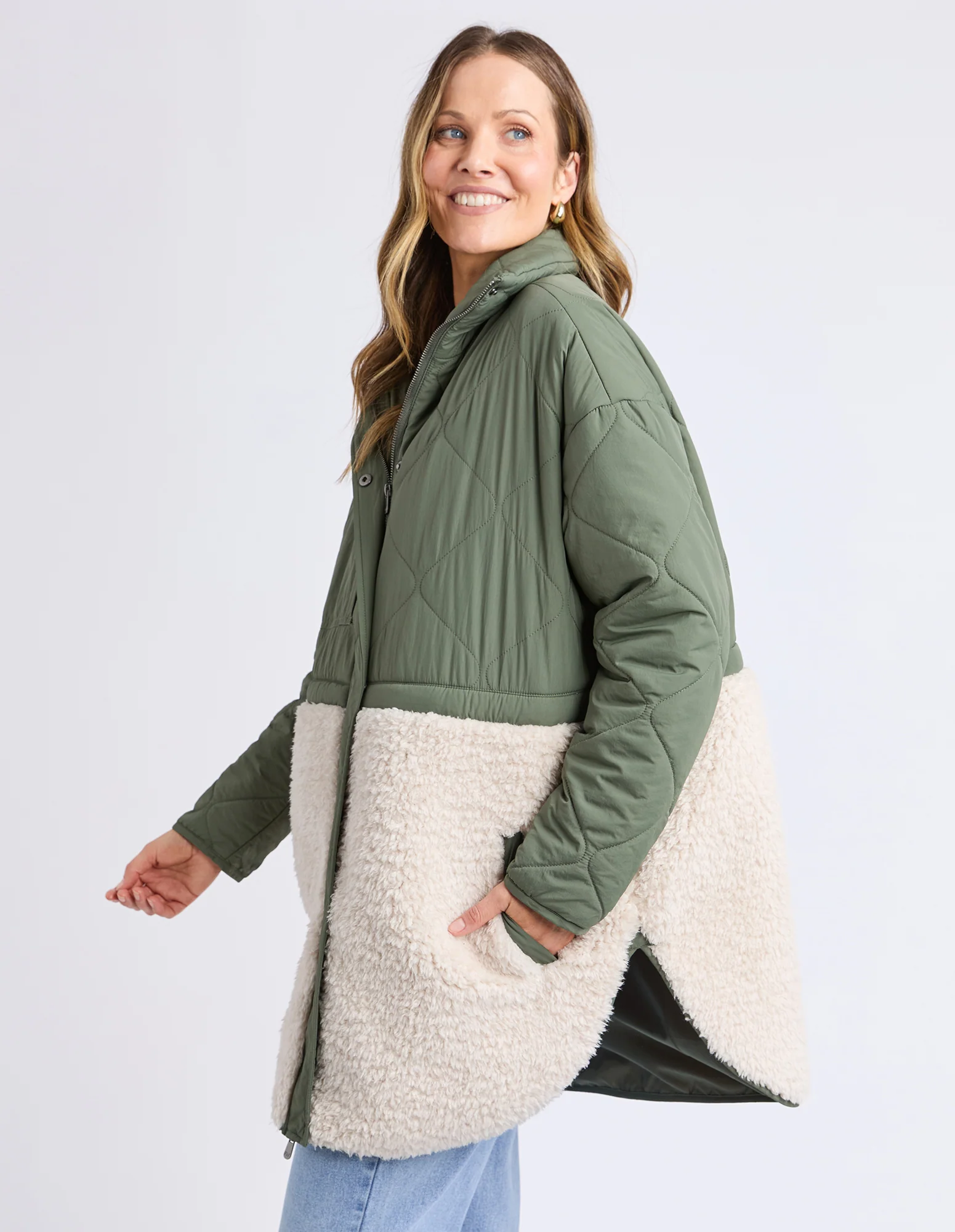 Celia Coat Khaki - Image 4