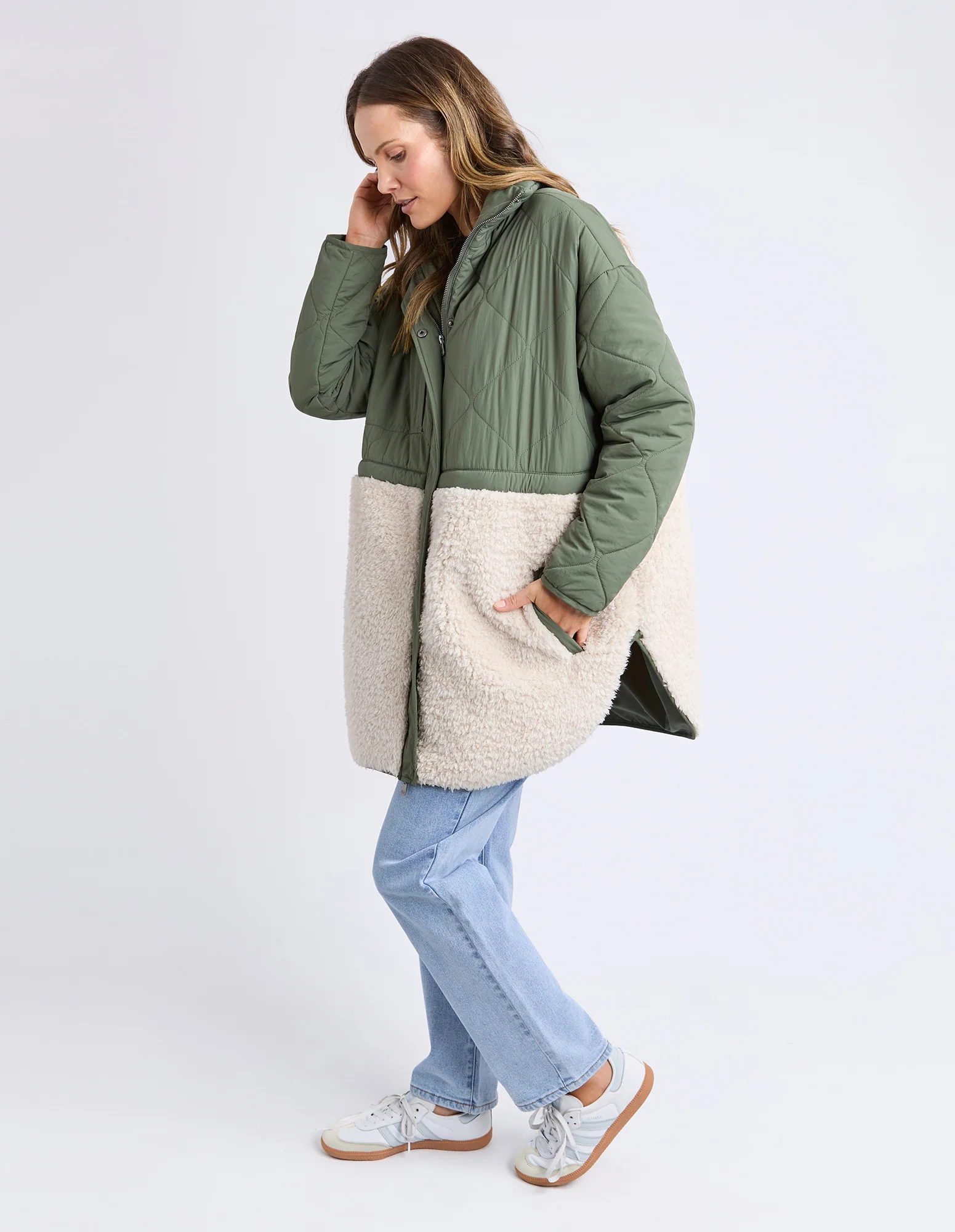 Celia Coat Khaki - Image 6