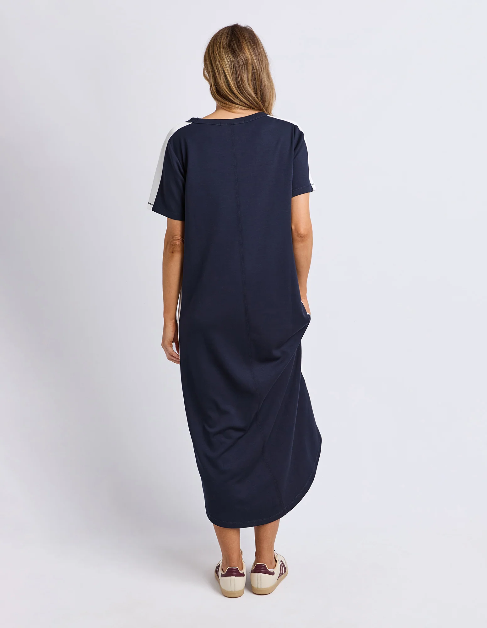 Chicago Dress Navy/White - Image 3
