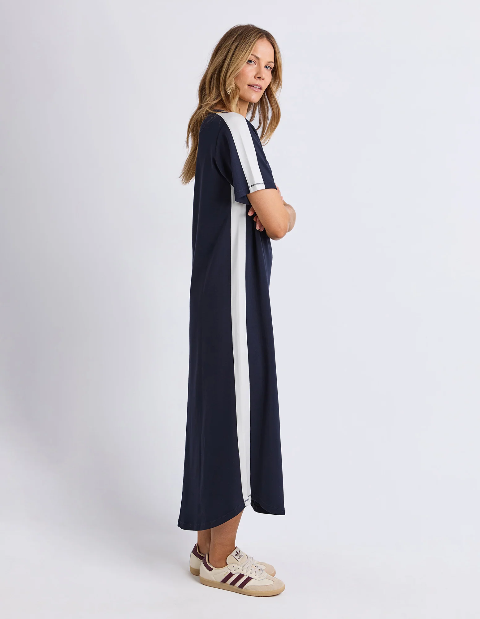 Chicago Dress Navy/White - Image 6