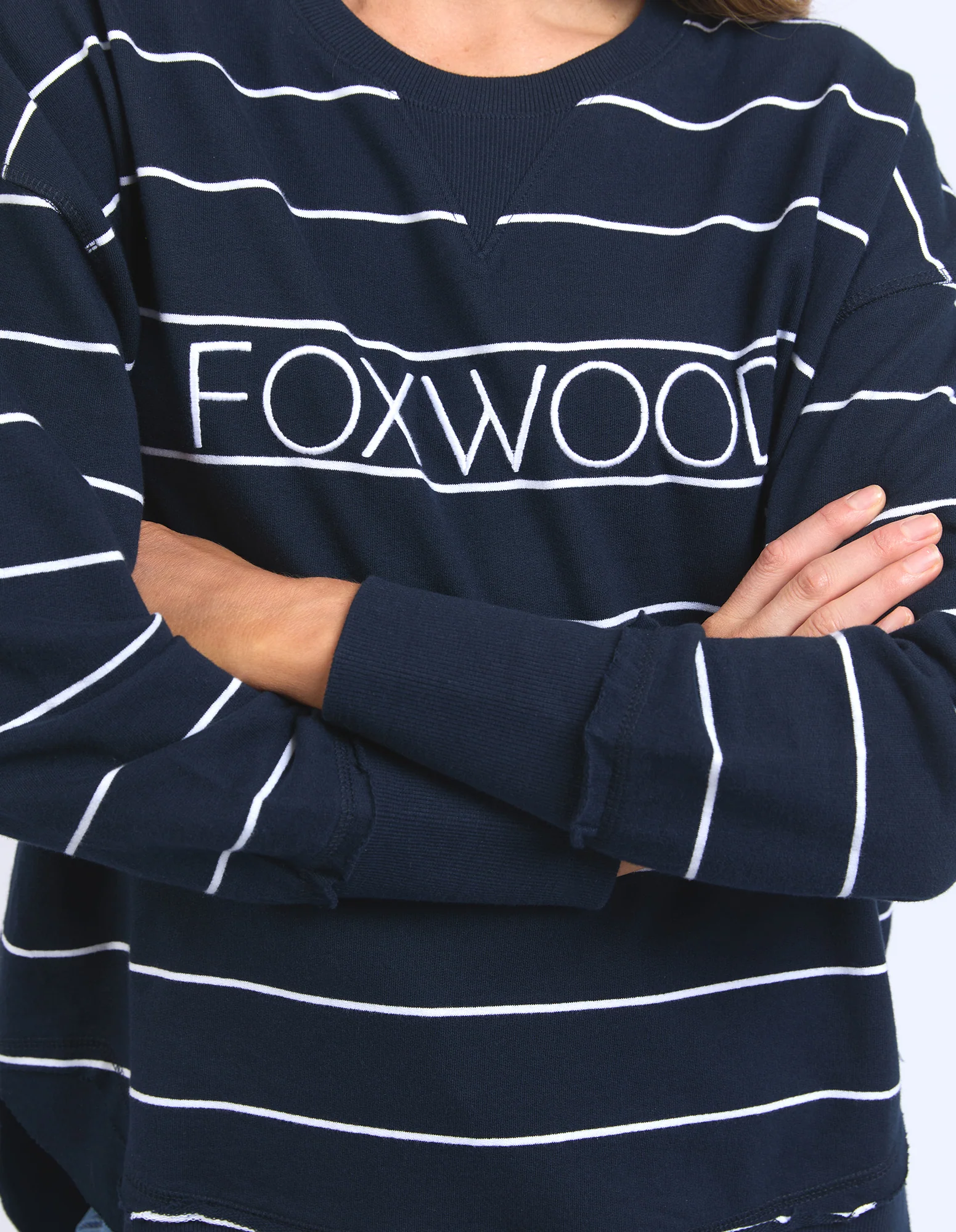 Classic Stripe Simplified Crew Navy/White Stripe - Image 5