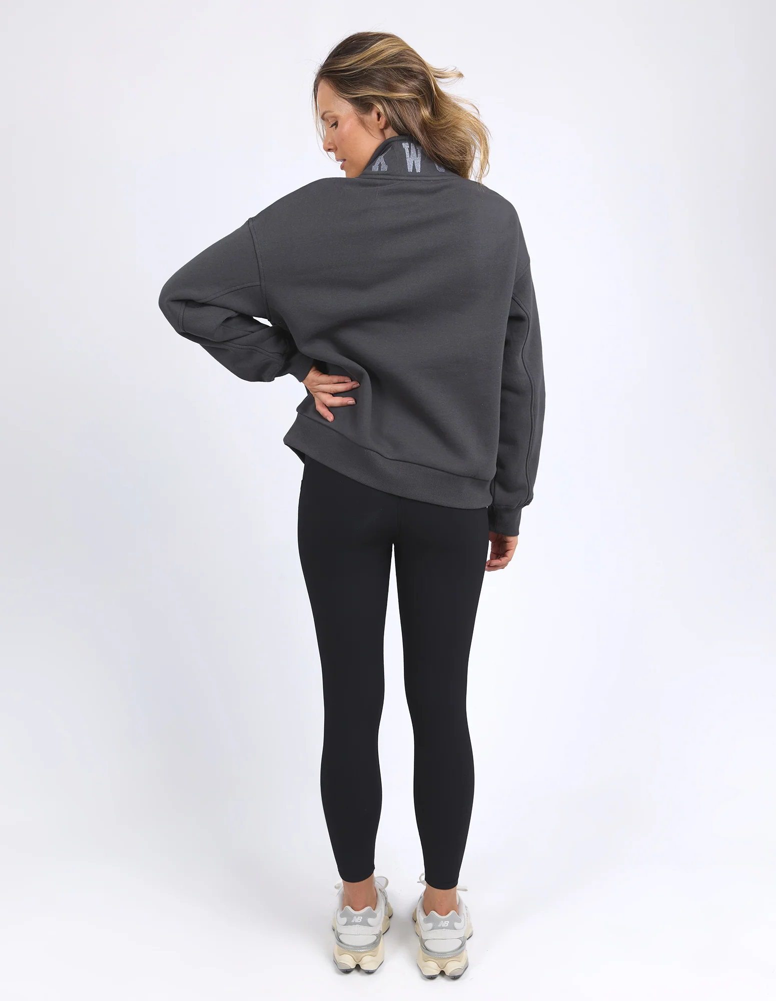College Zip Crew Charcoal - Image 3