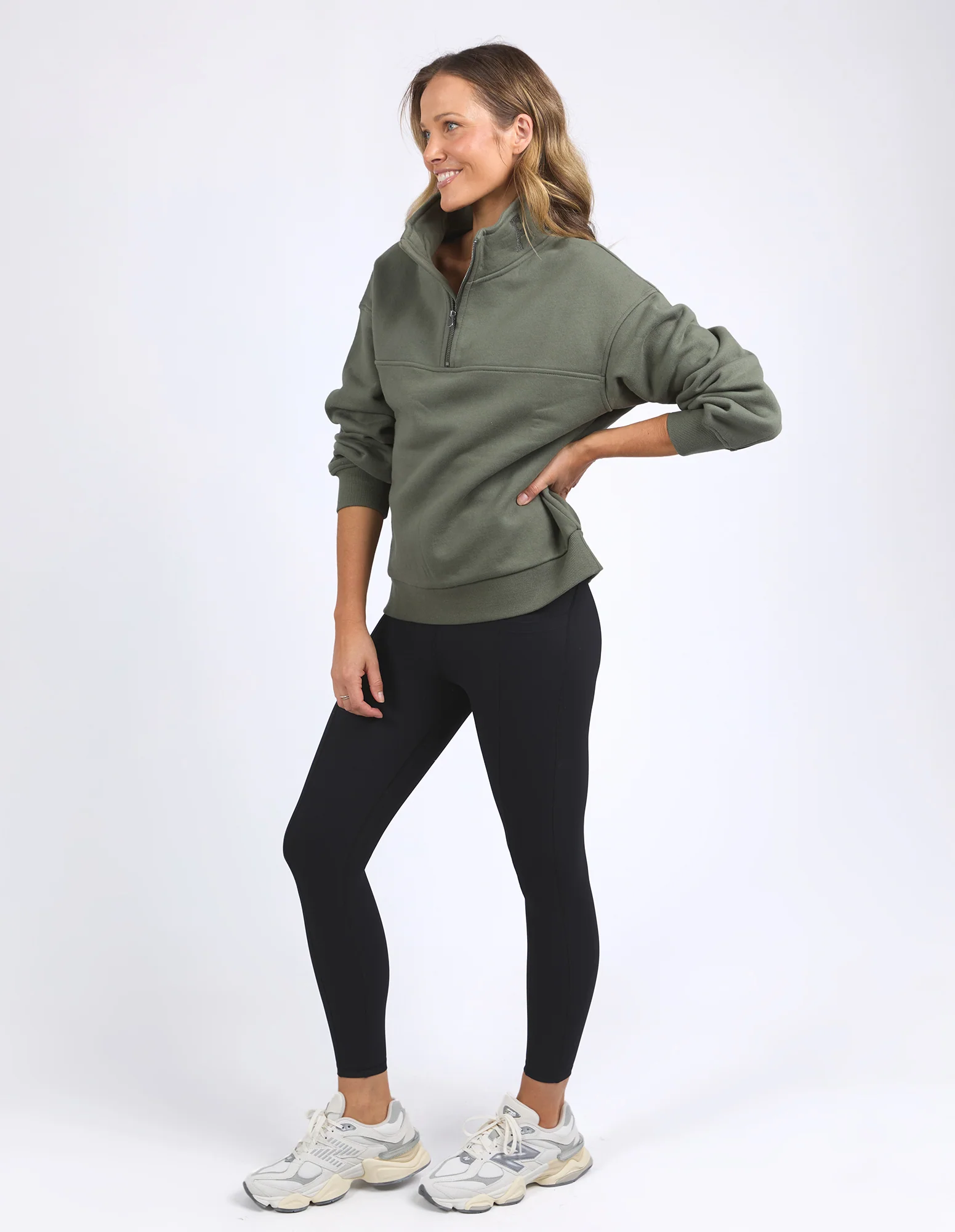 College Zip Crew Khaki - Image 6