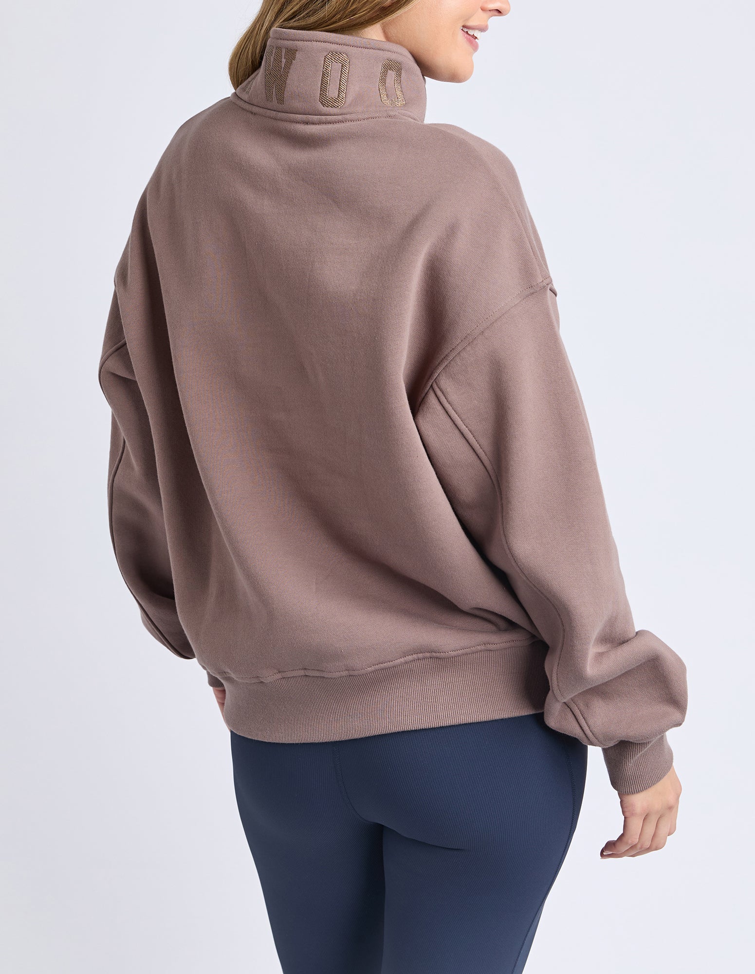 College Zip Crew Mocha - Image 3