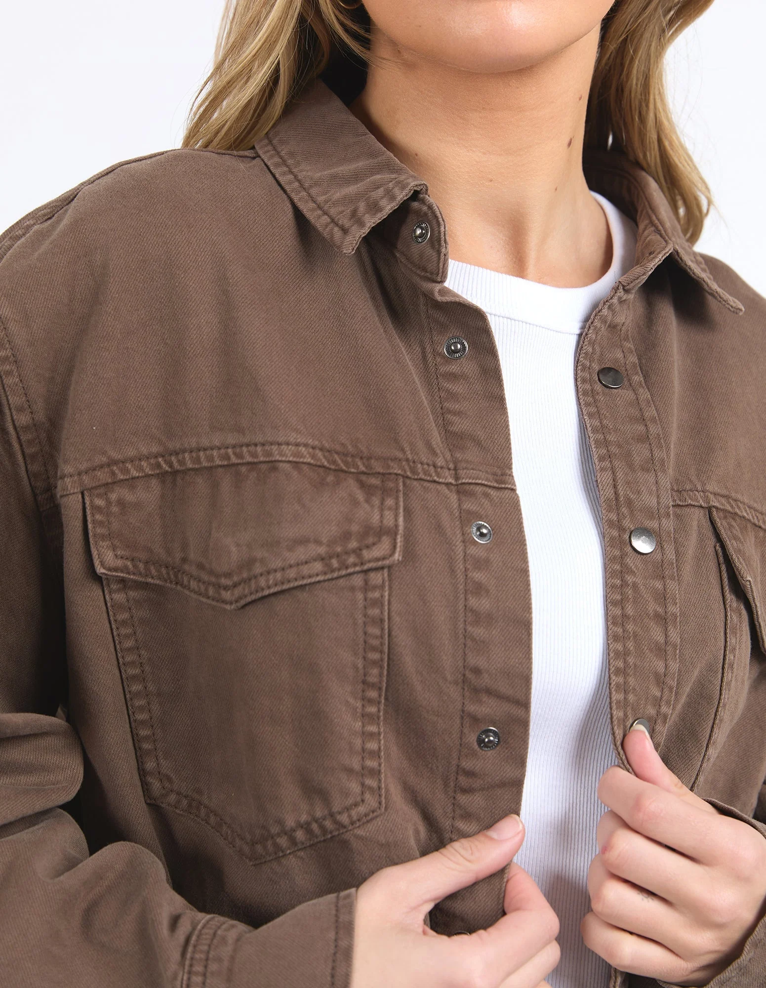 Daisy Overshirt Chocolate - Image 5