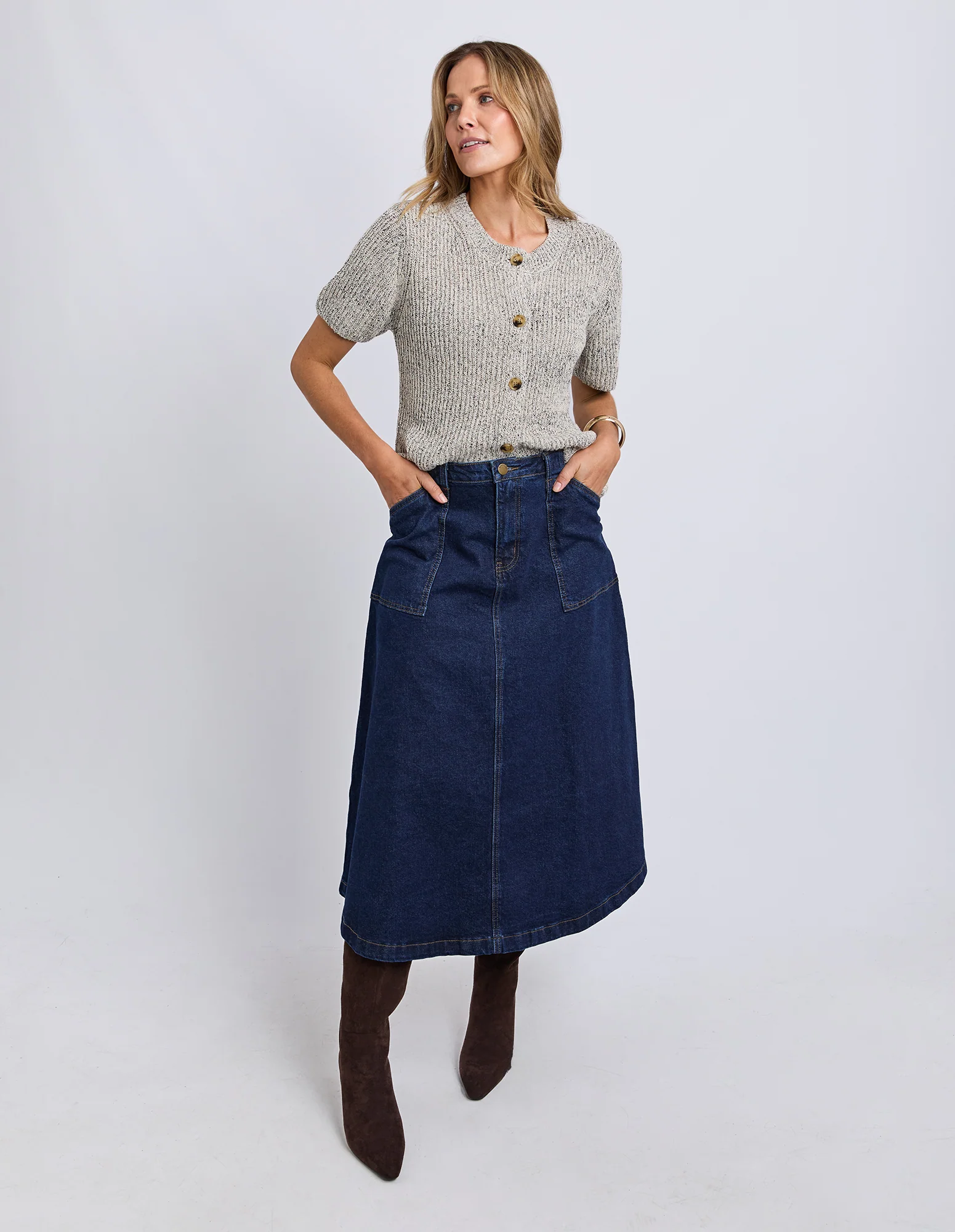 Davana Knit Oat Marle - Image 3