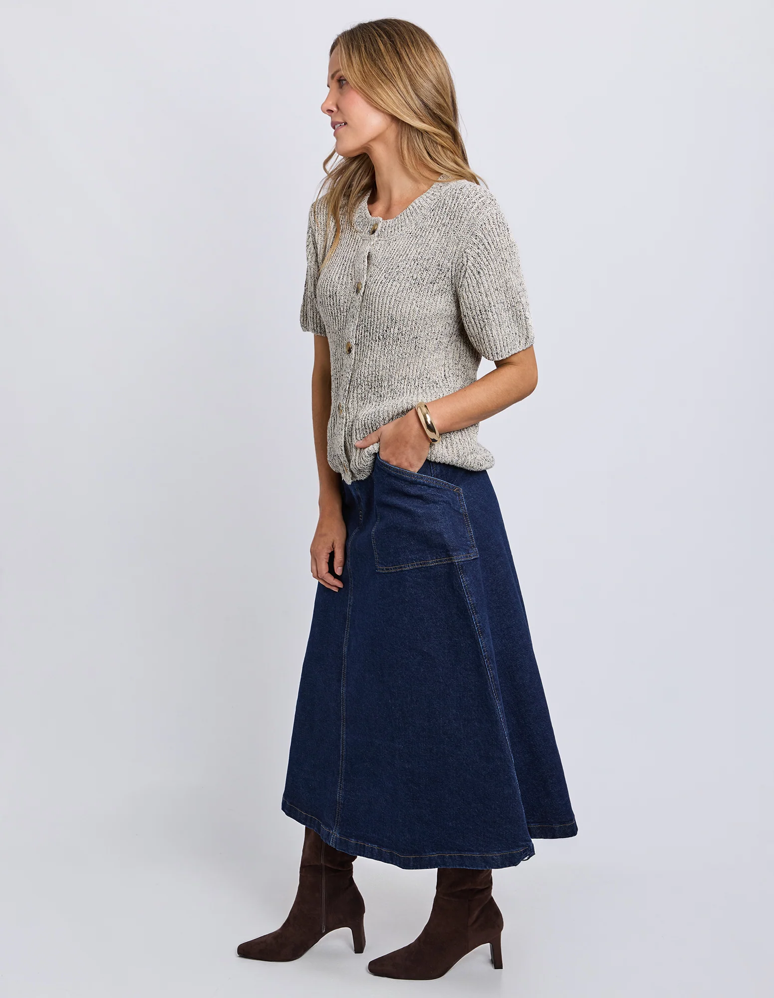 Davana Knit Oat Marle - Image 7