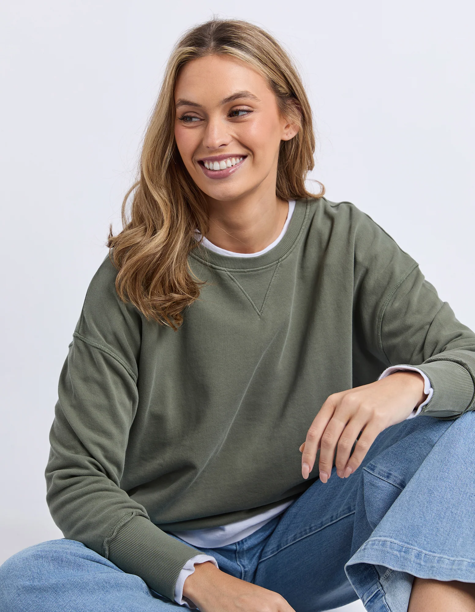 Delilah Crew Khaki