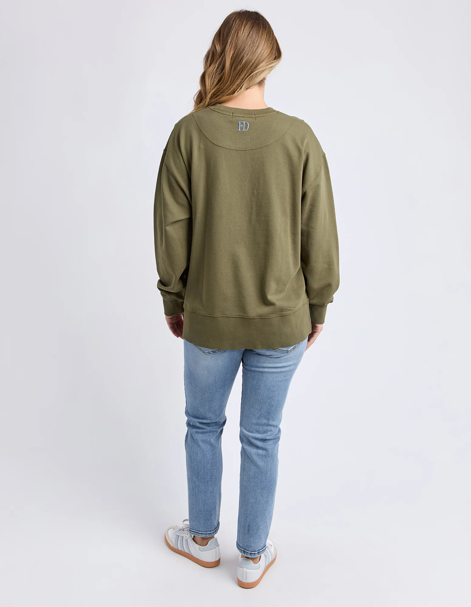 Effortless Contrast Crew Winter Moss - Image 3