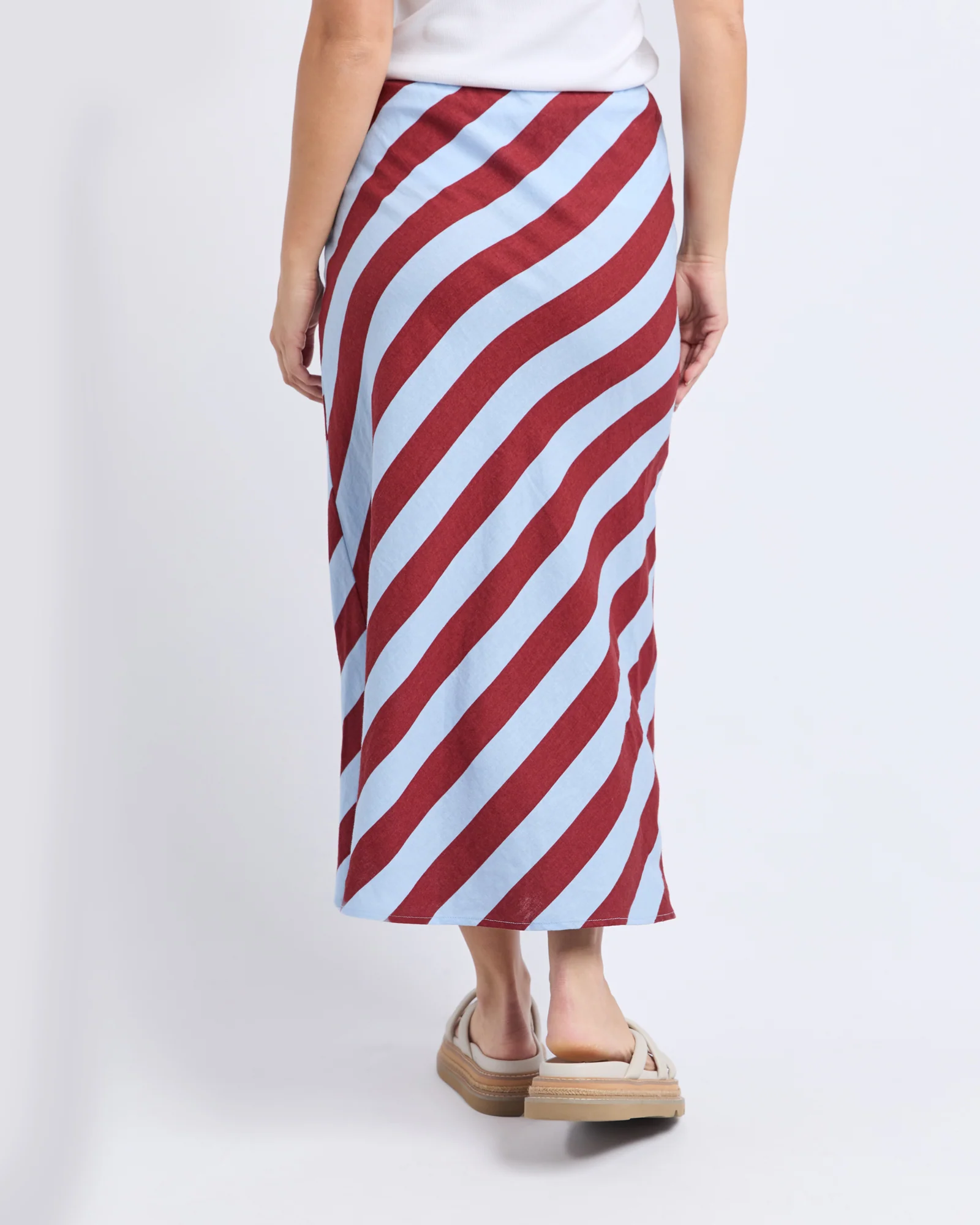 Esmarie Stripe Skirt Russet Brn /Ceru Str - Image 4