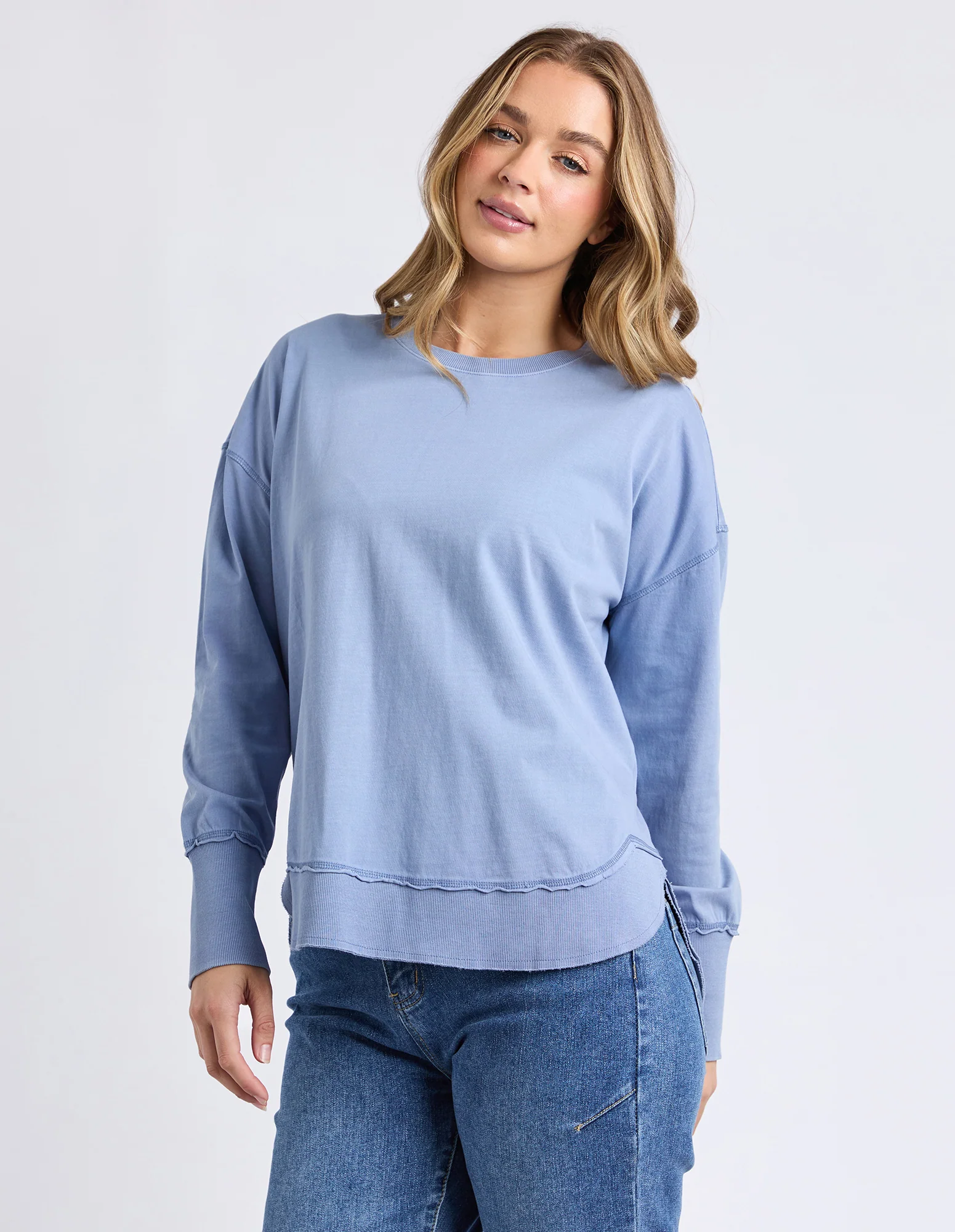 Farrah Long Sleeve Country Blue - Image 4