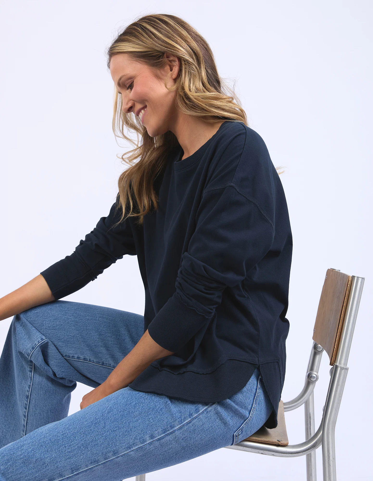 Farrah Long Sleeve Dark Sapphire - Image 4