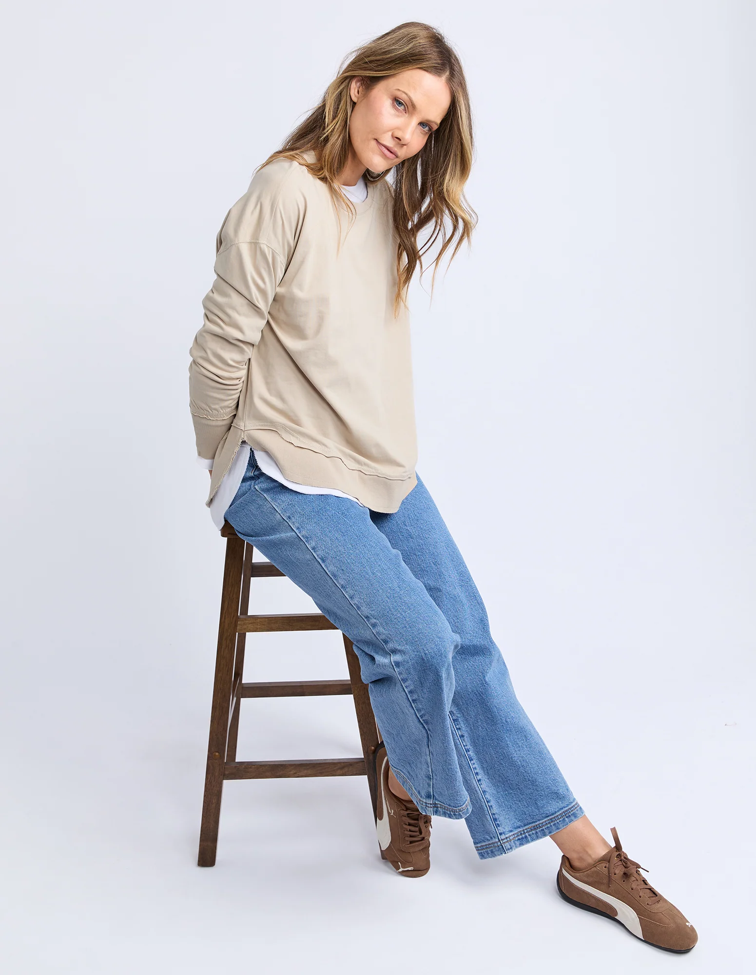 Farrah Long Sleeve Oatmeal - Image 6