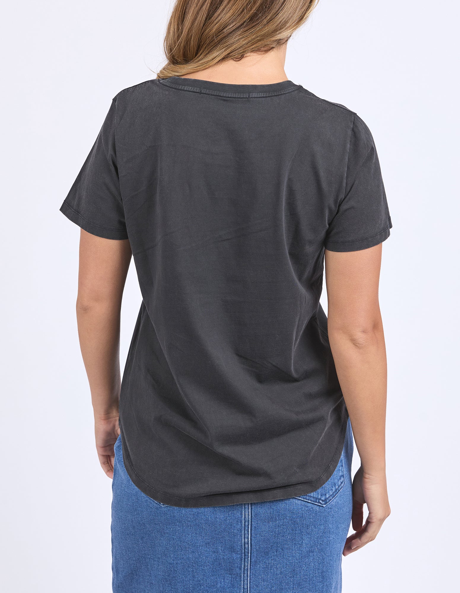Flowers Tee Washed Black - Image 3