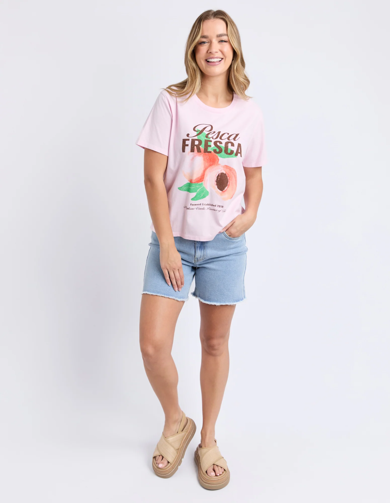 Fresca Tee Pale Pink - Image 3