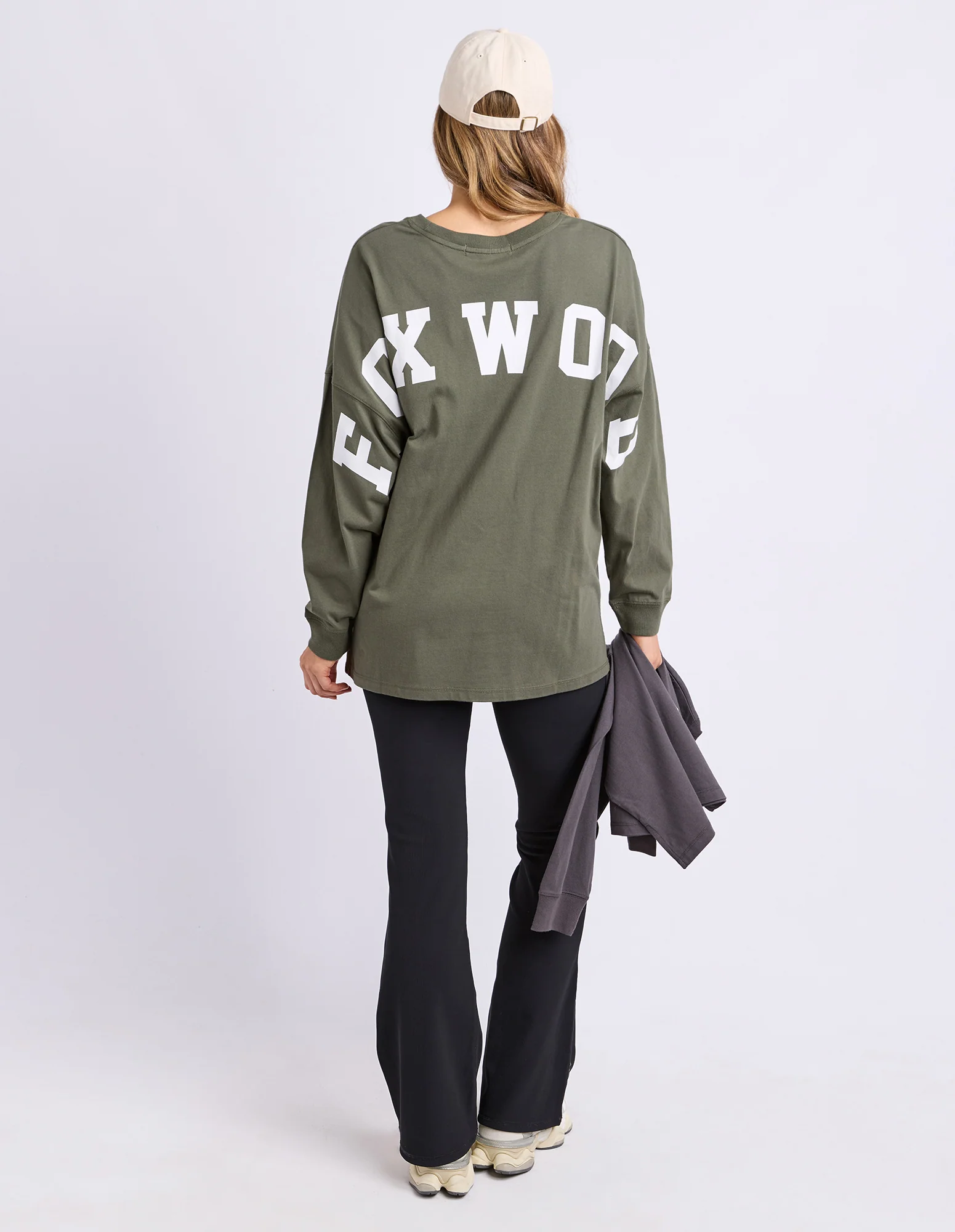 Interval Long Sleeve Khaki With White - Image 4