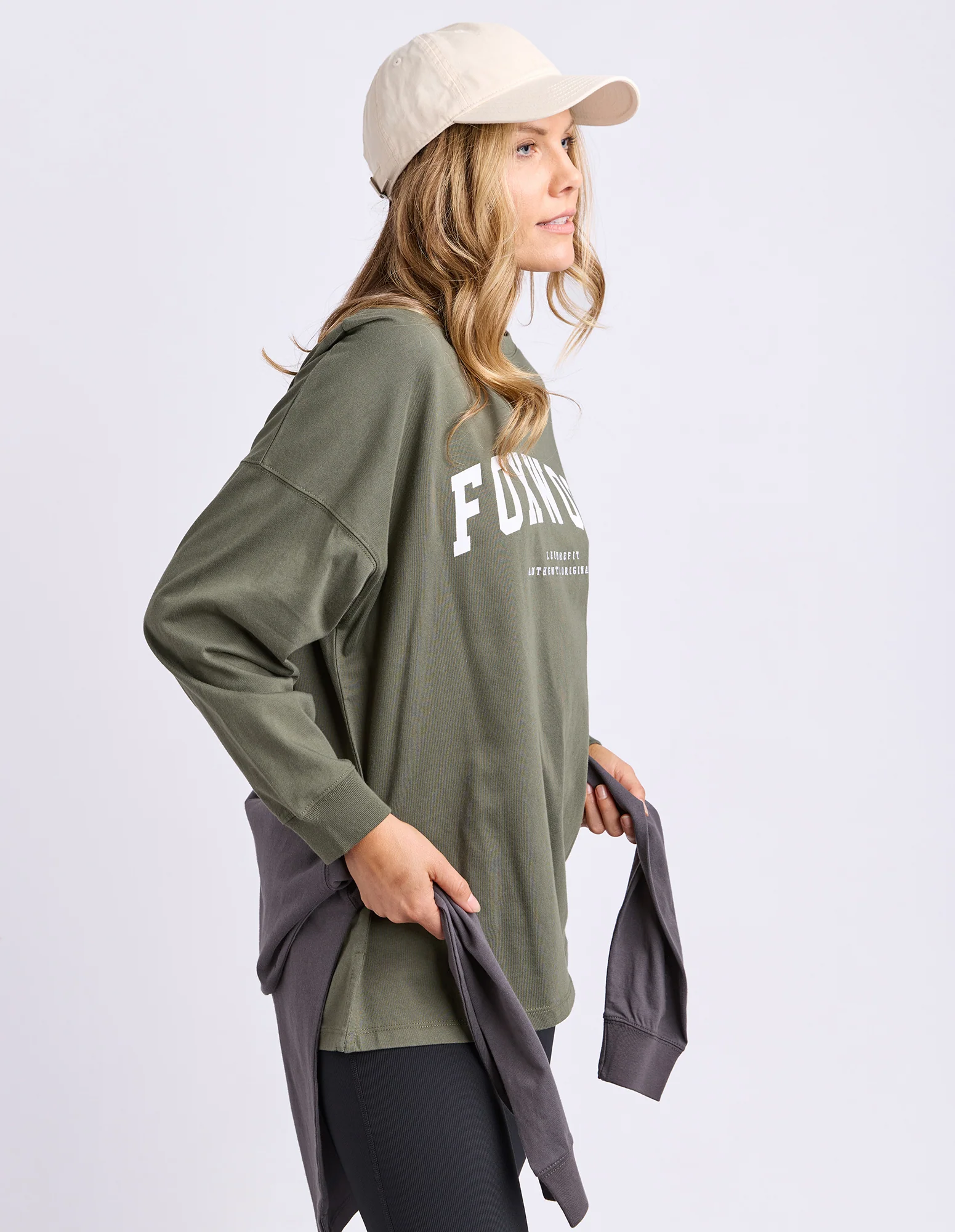 Interval Long Sleeve Khaki With White - Image 5