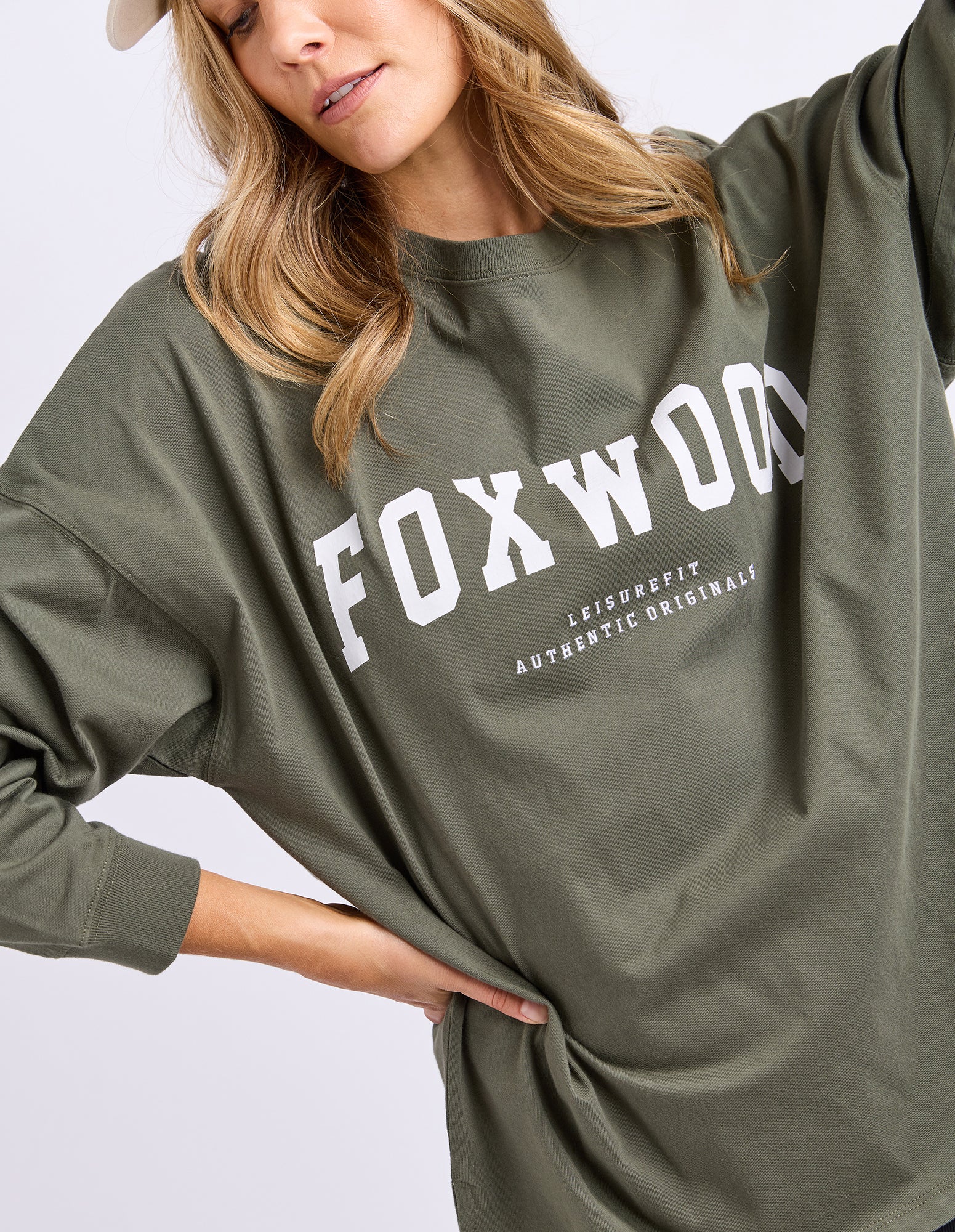Interval Long Sleeve Khaki With White - Image 6