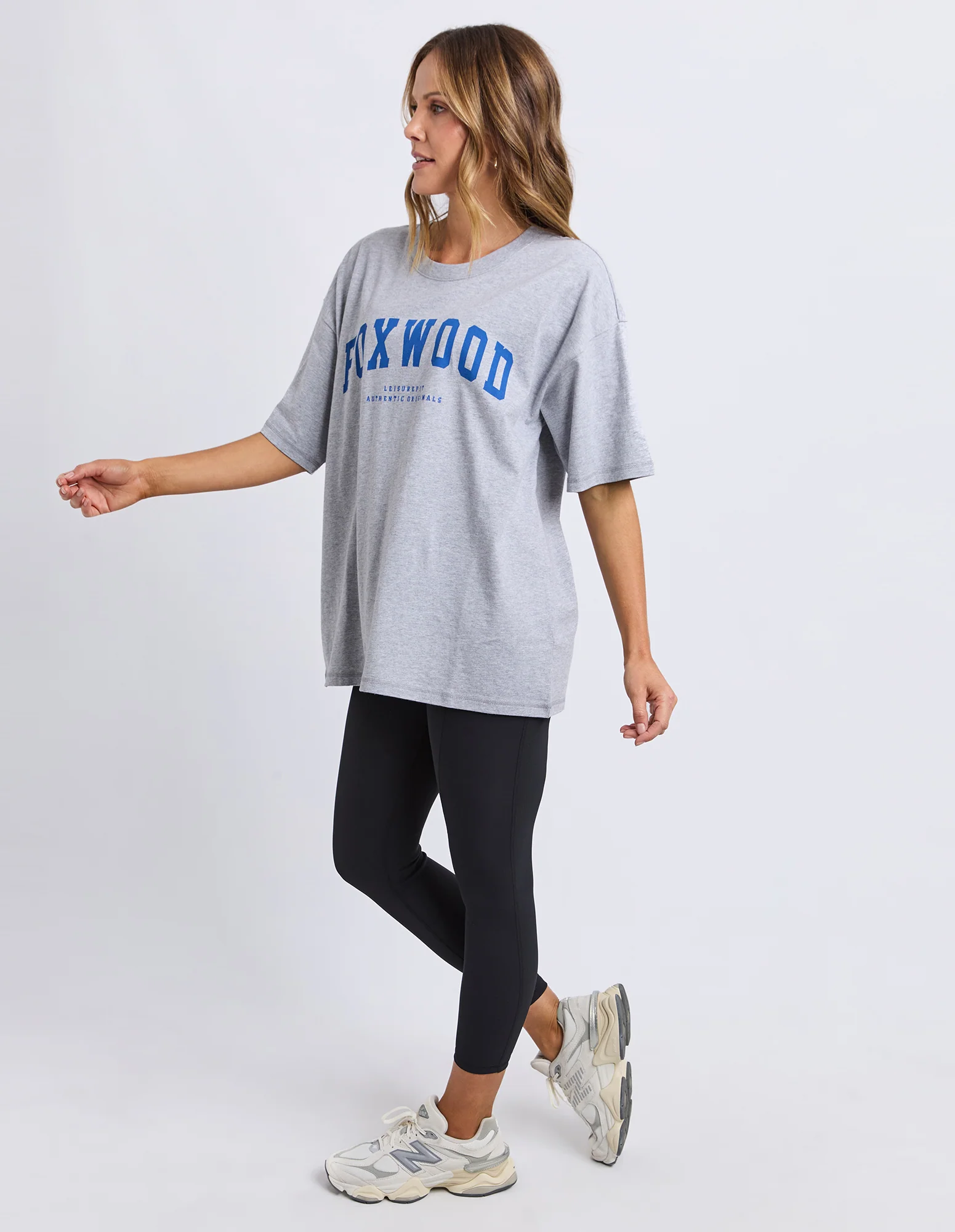 Interval Tee Grey Marle/Blue - Image 7