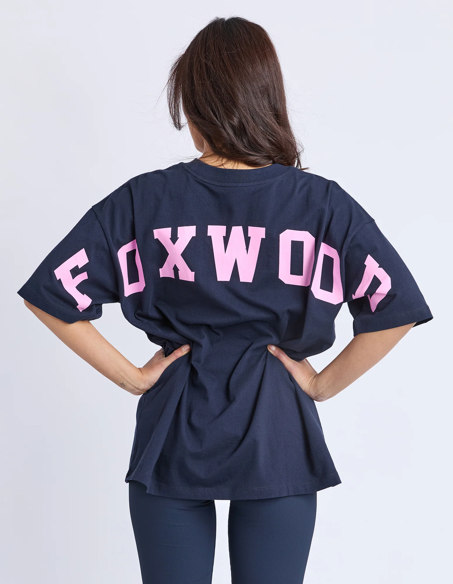 Interval Tee Navy With Neon Pink - Image 5