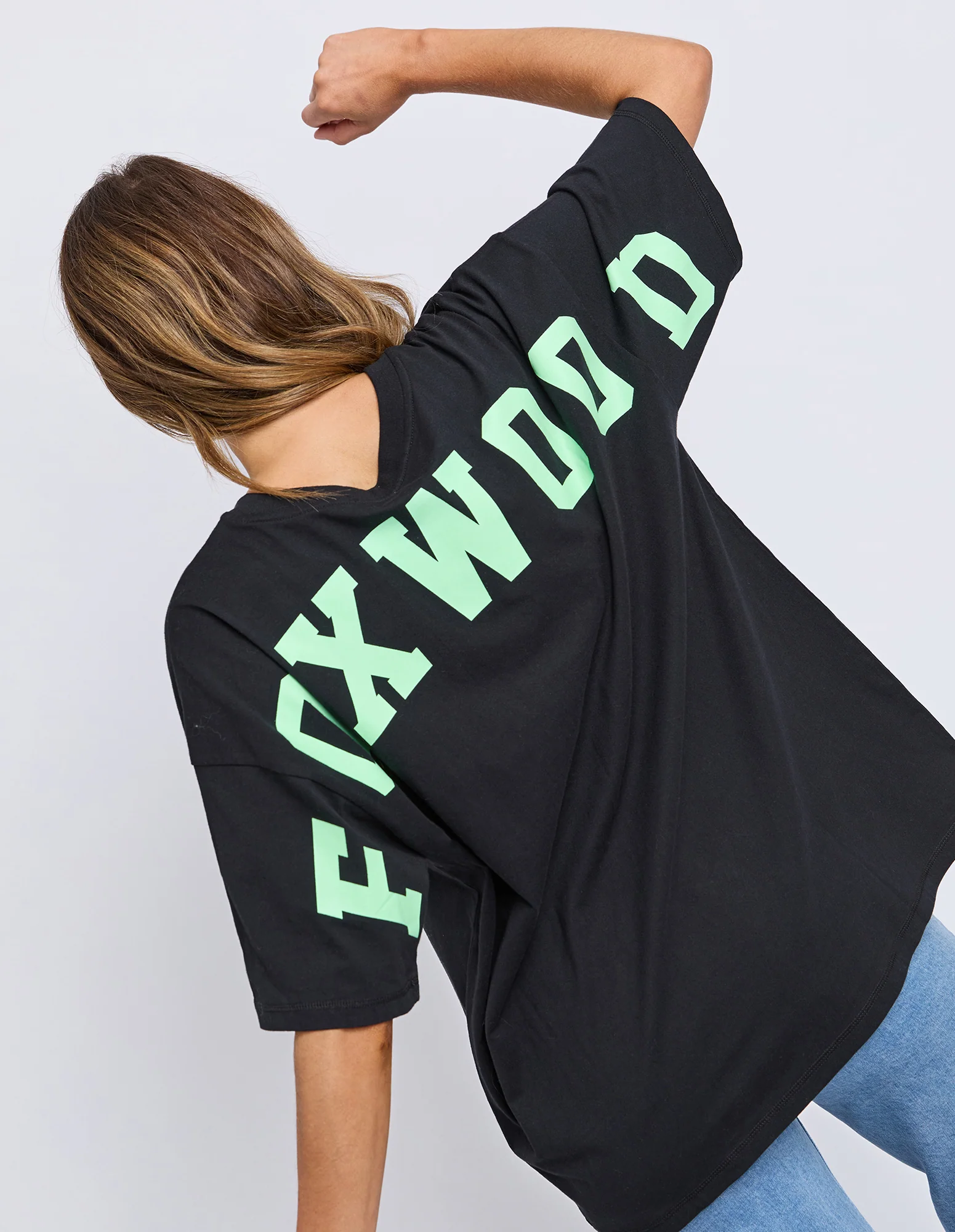 Interval Tee Wblk/Bright Green - Image 5