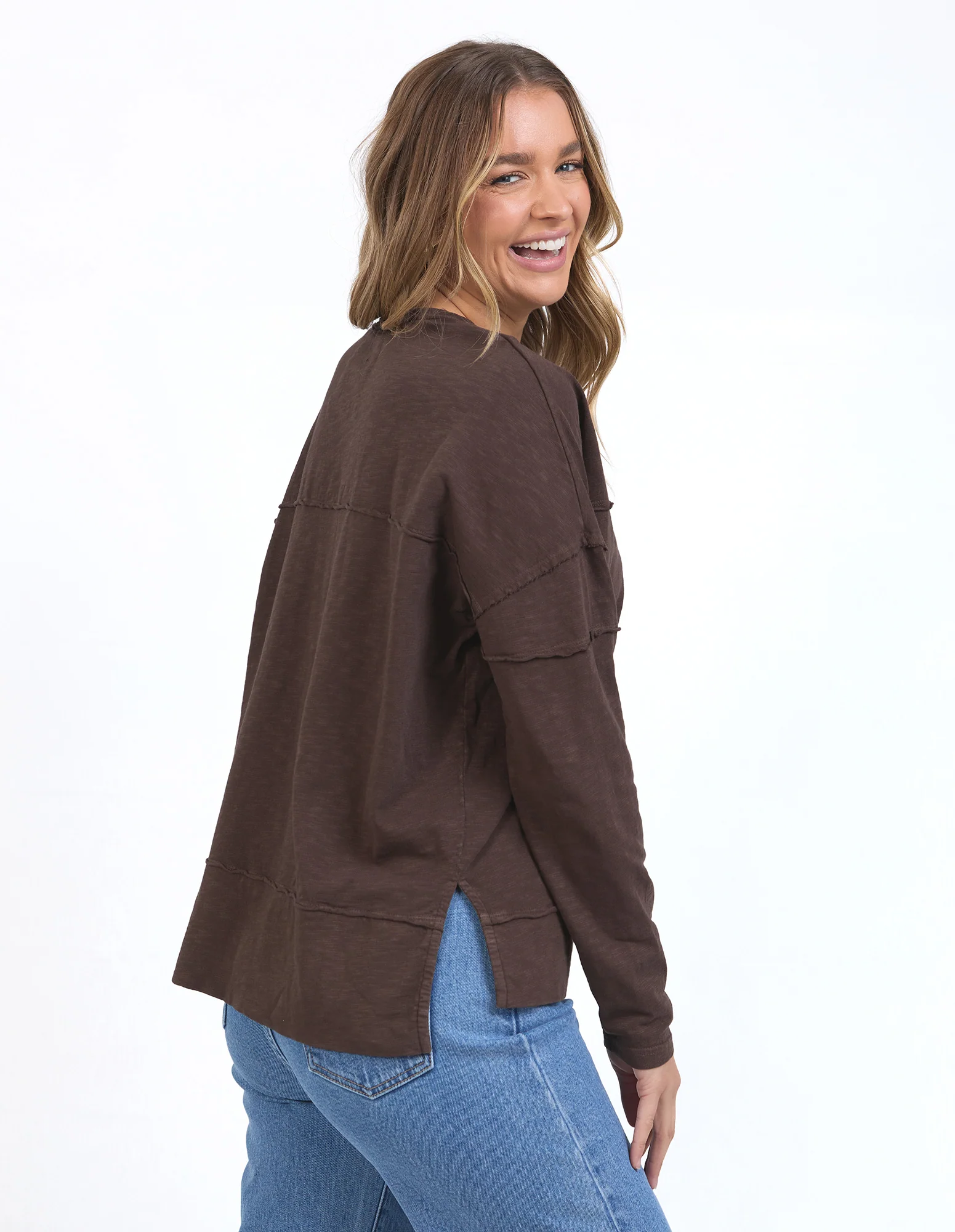 Jayne Throw On Top Coffee Bean - Image 3