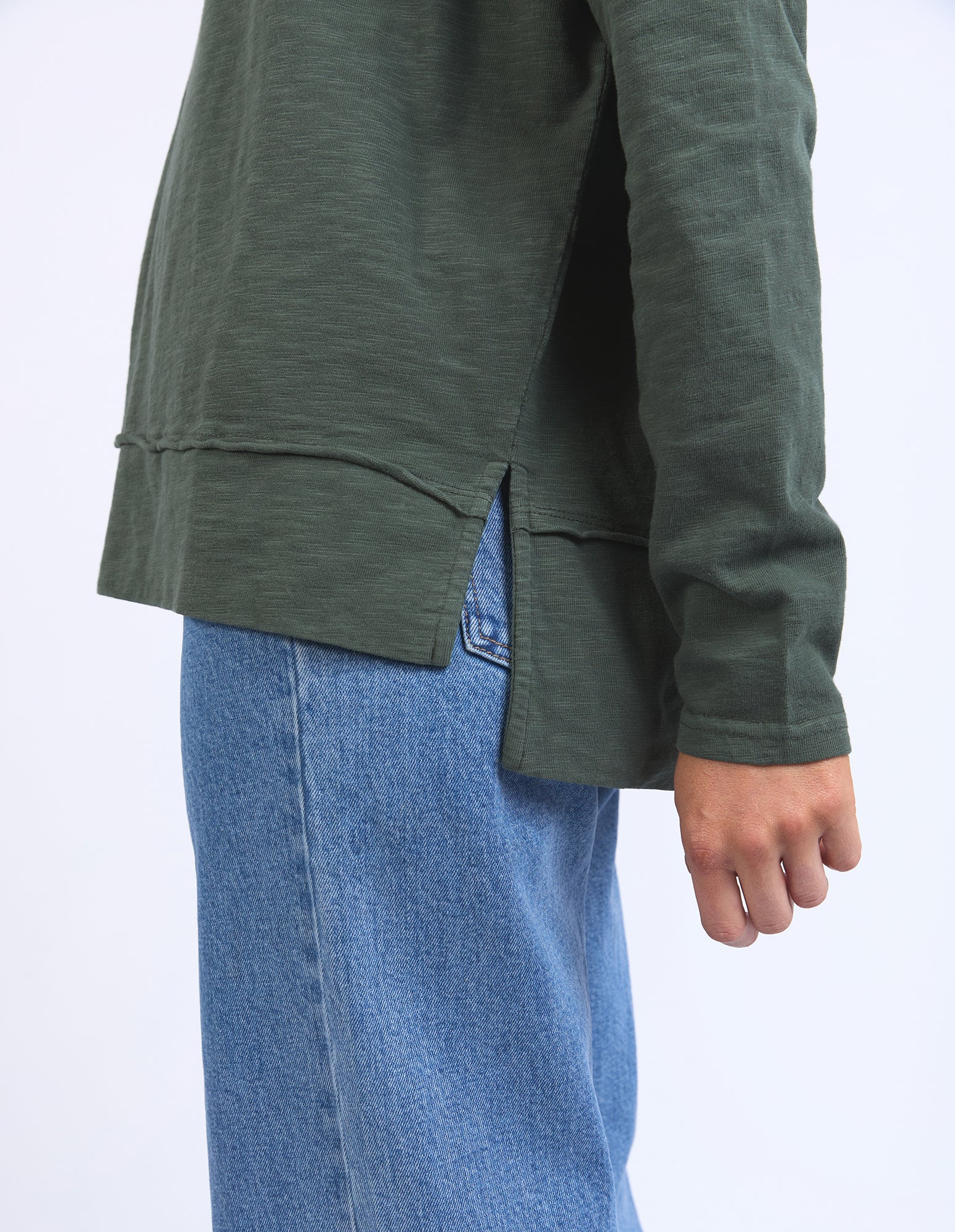 Jayne Throw On Top Khaki - Image 5