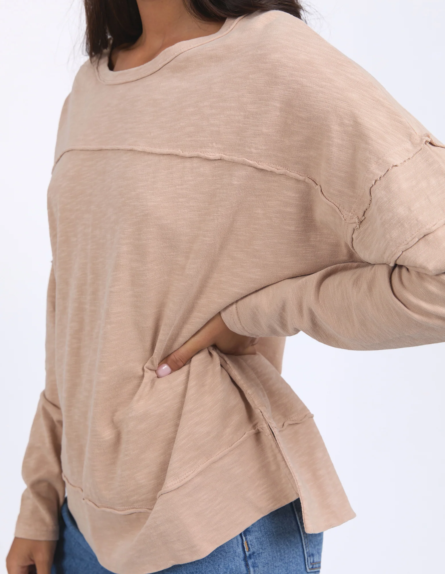 Jayne Throw On Top Oat - Image 4