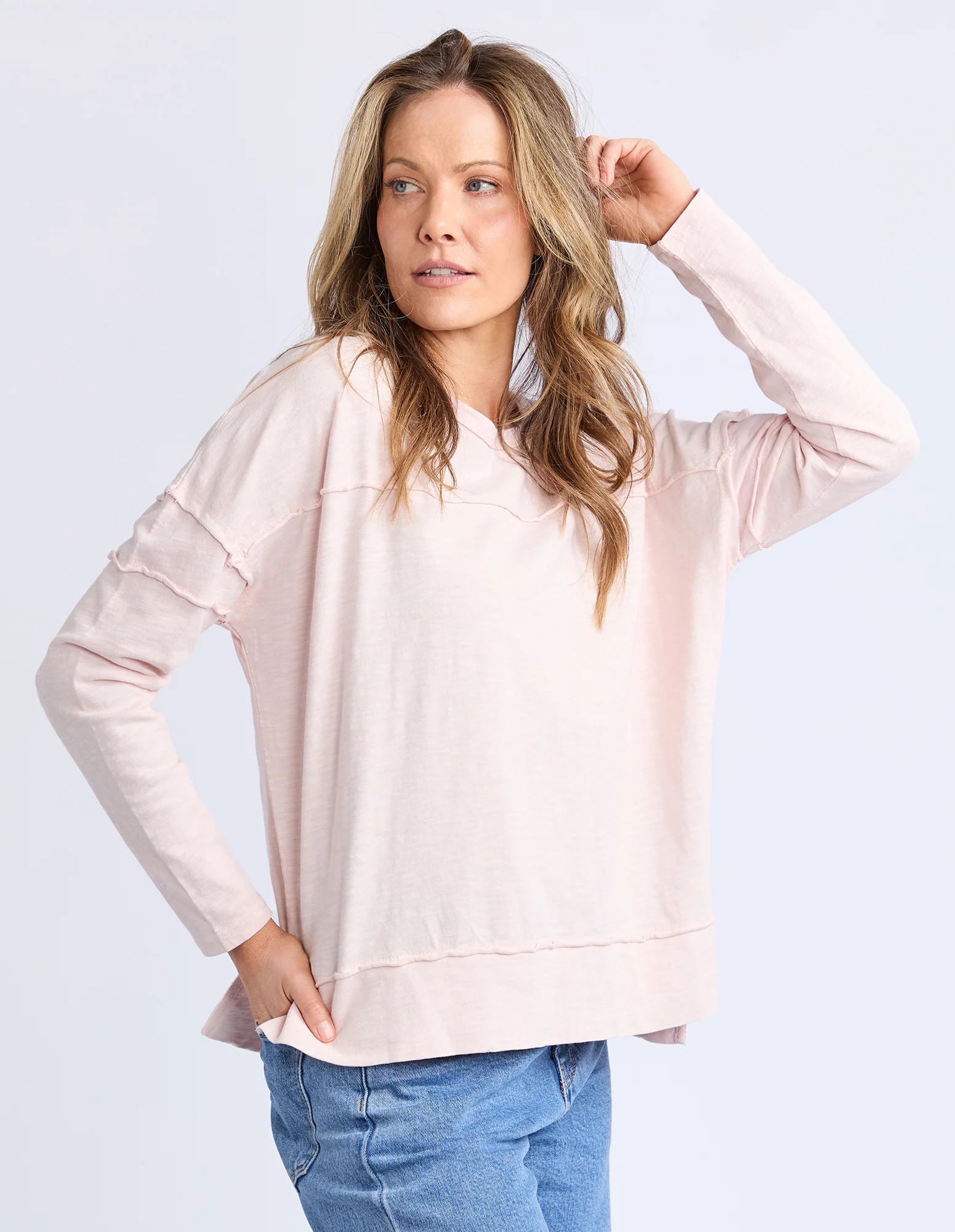 Jayne Throw On Top Pale Pink - Image 4