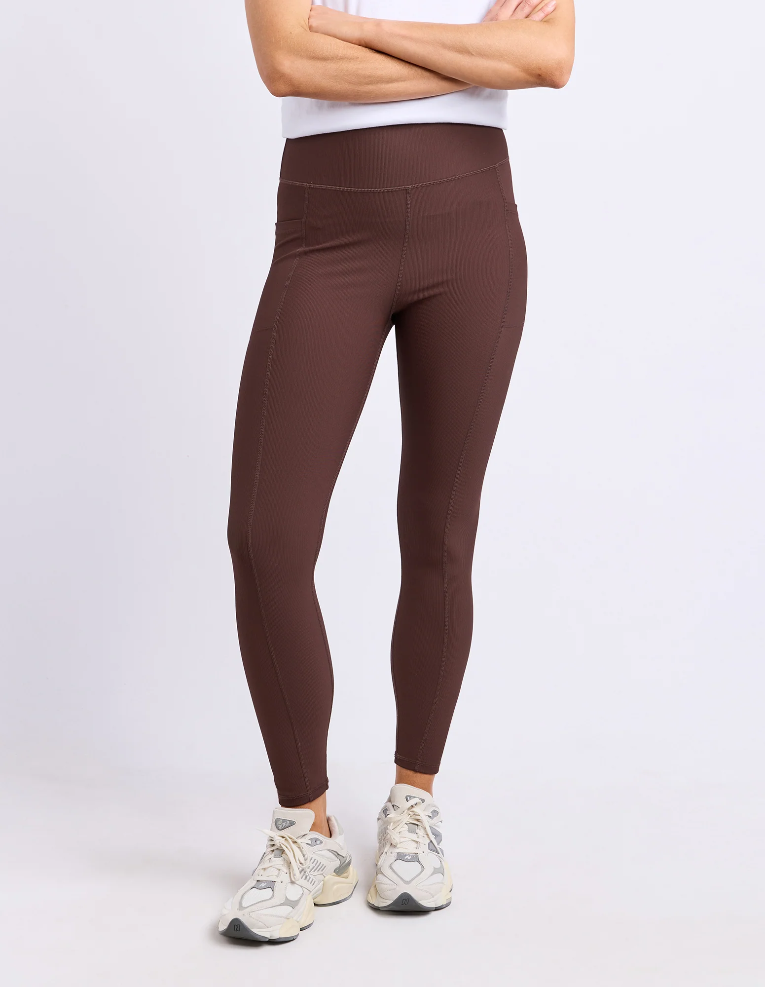 Luxe Rib Legging Coffee Bean - Image 2
