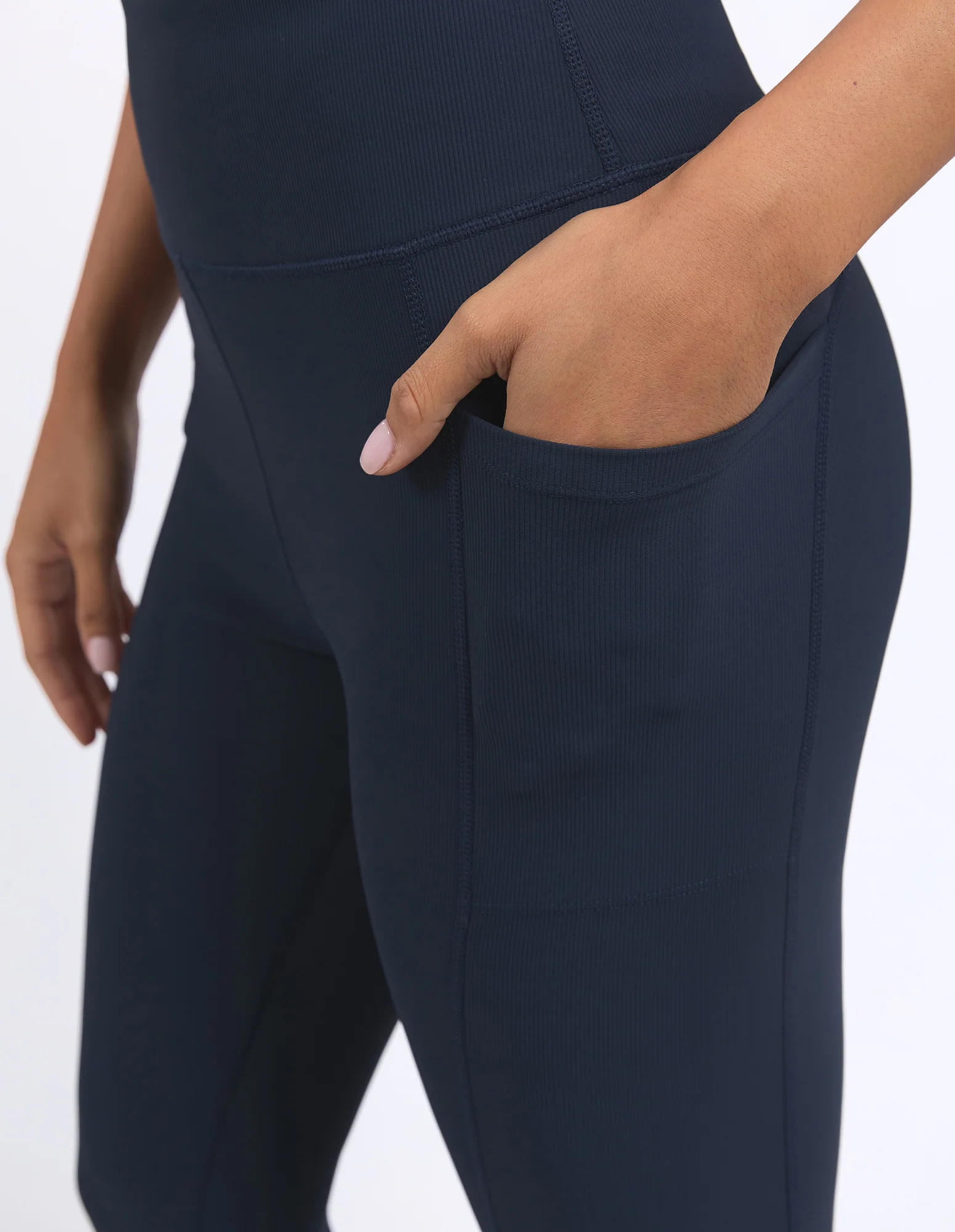 Luxe Rib Legging Navy - Image 5