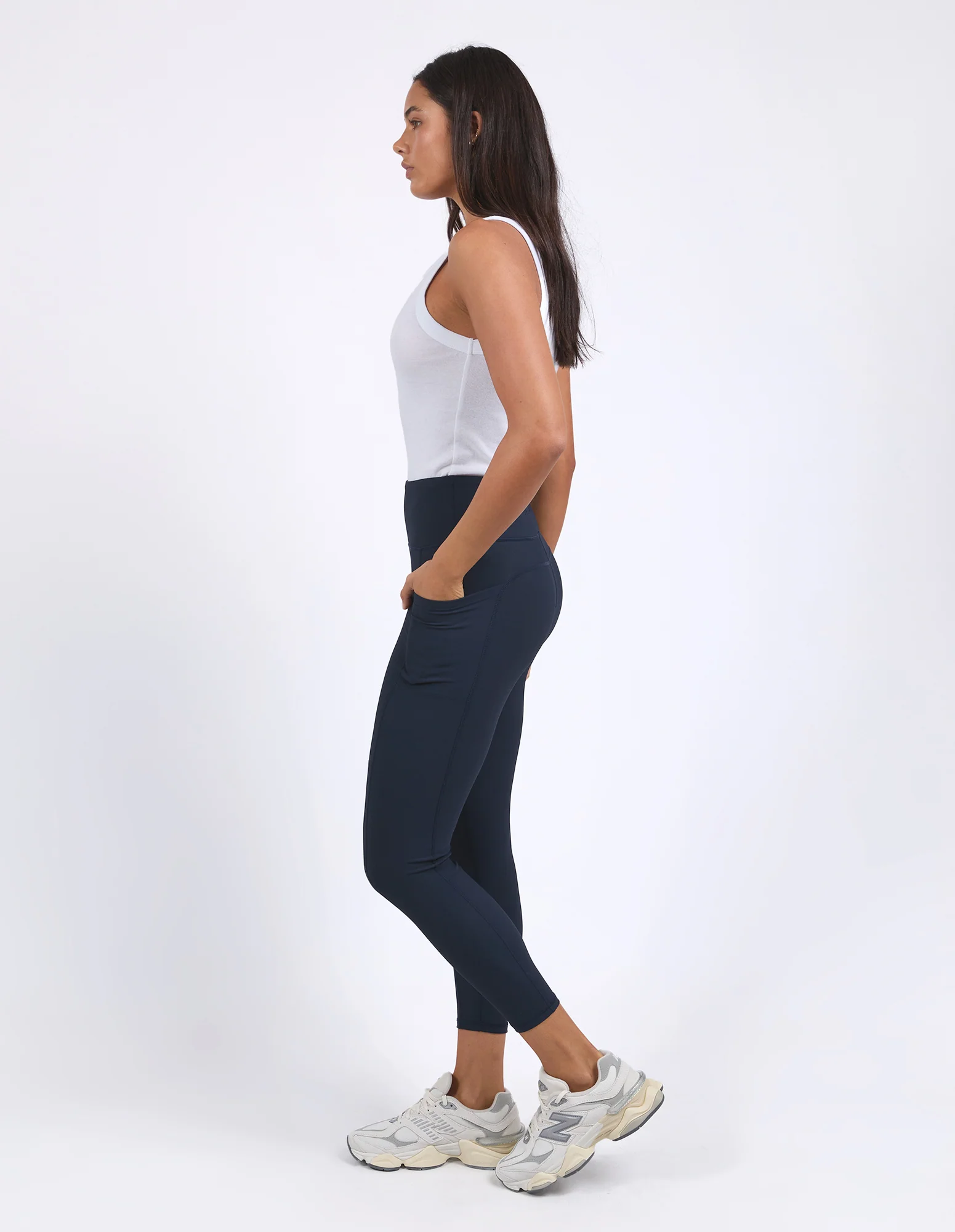 Luxe Rib Legging Navy - Image 6