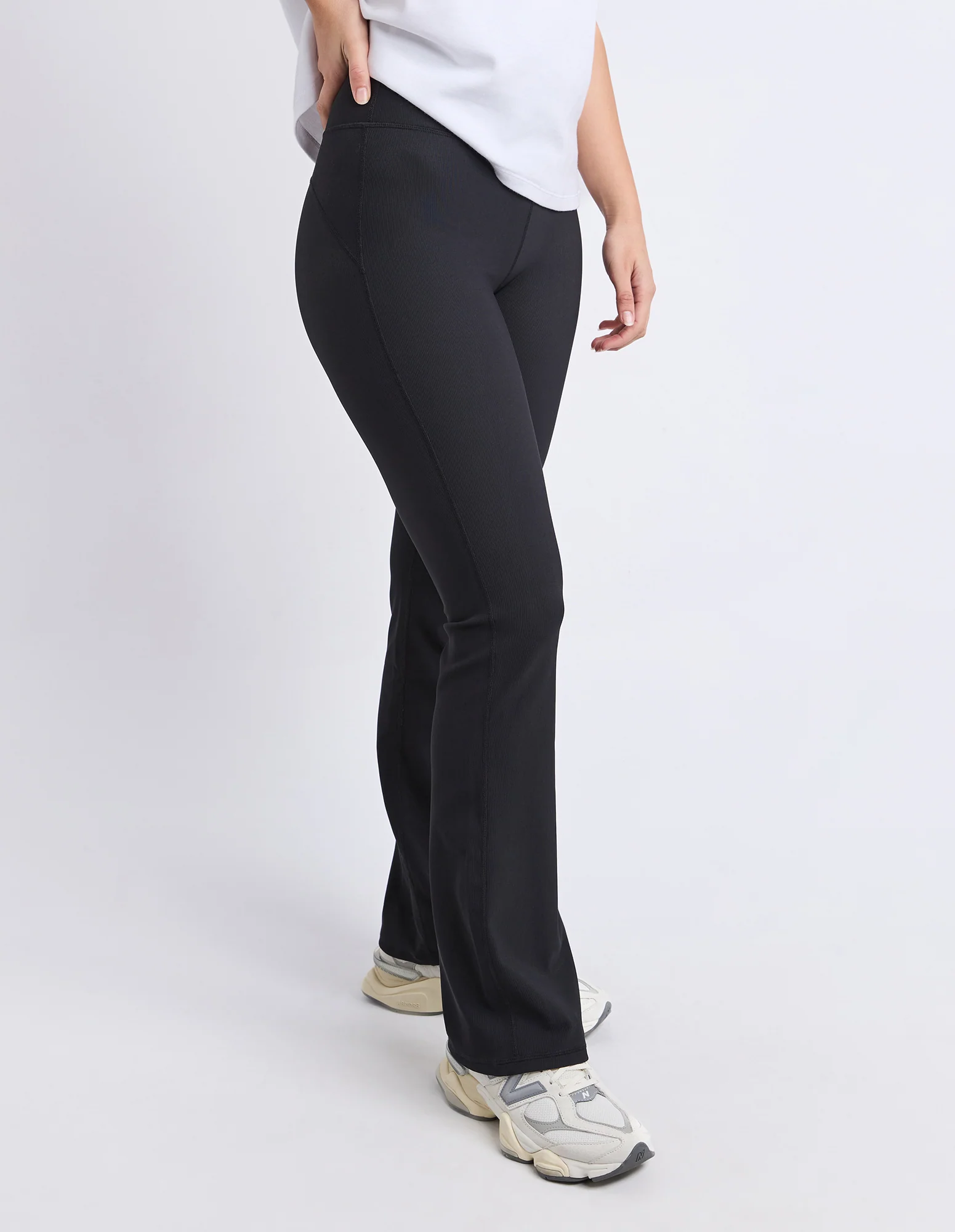Luxe Rib Pant Black - Image 4