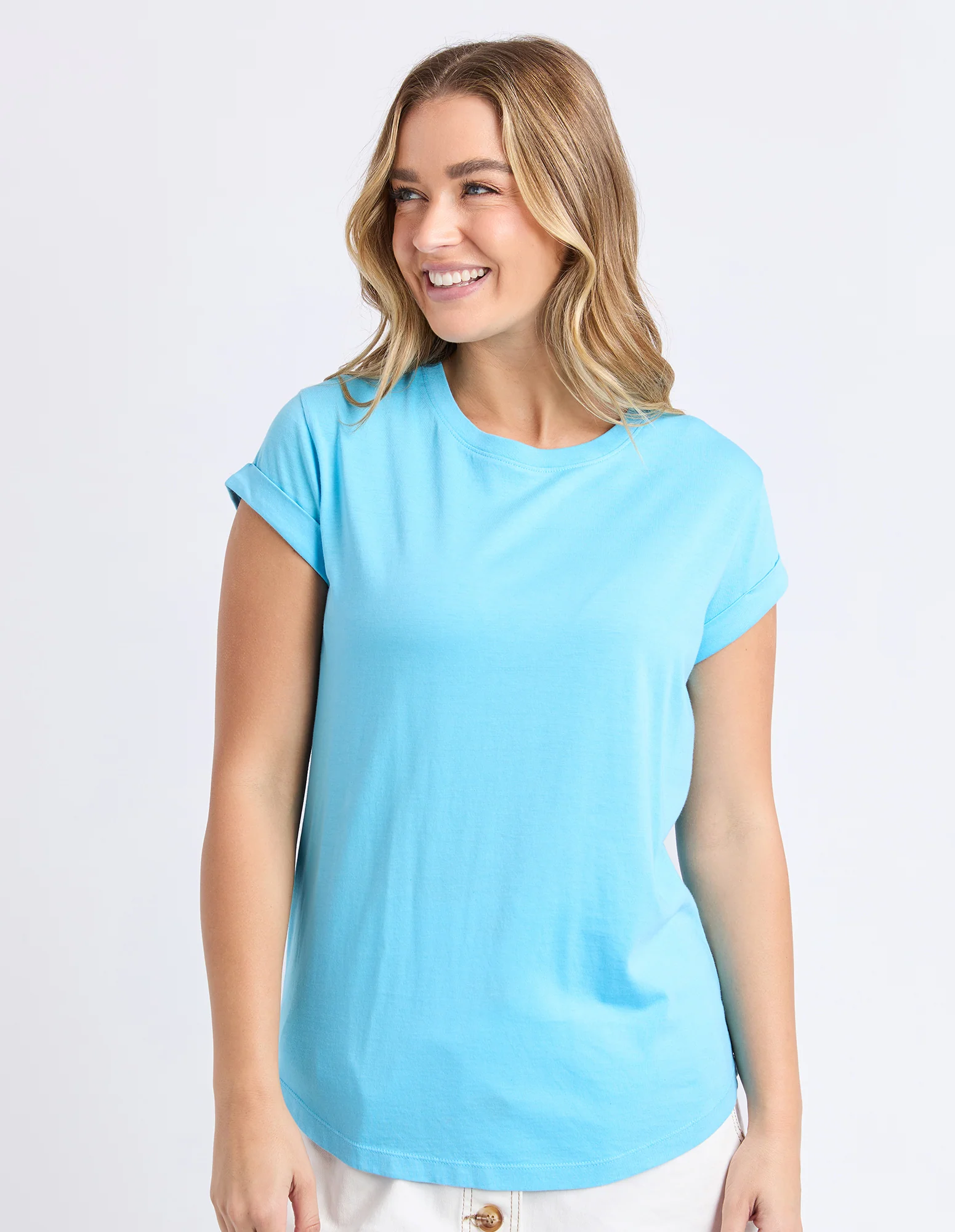 Manly Tee Azure Blue
