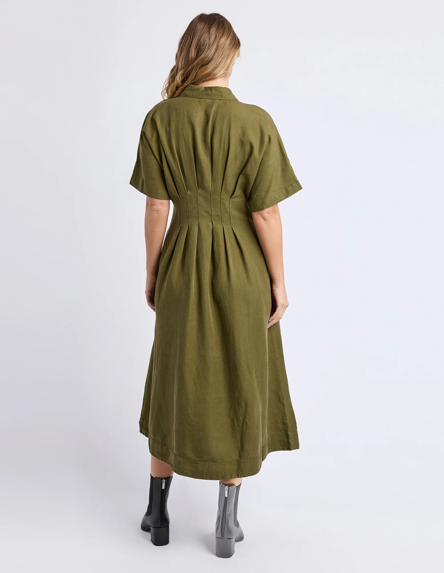 Marbella Dress Winter Moss - Image 3