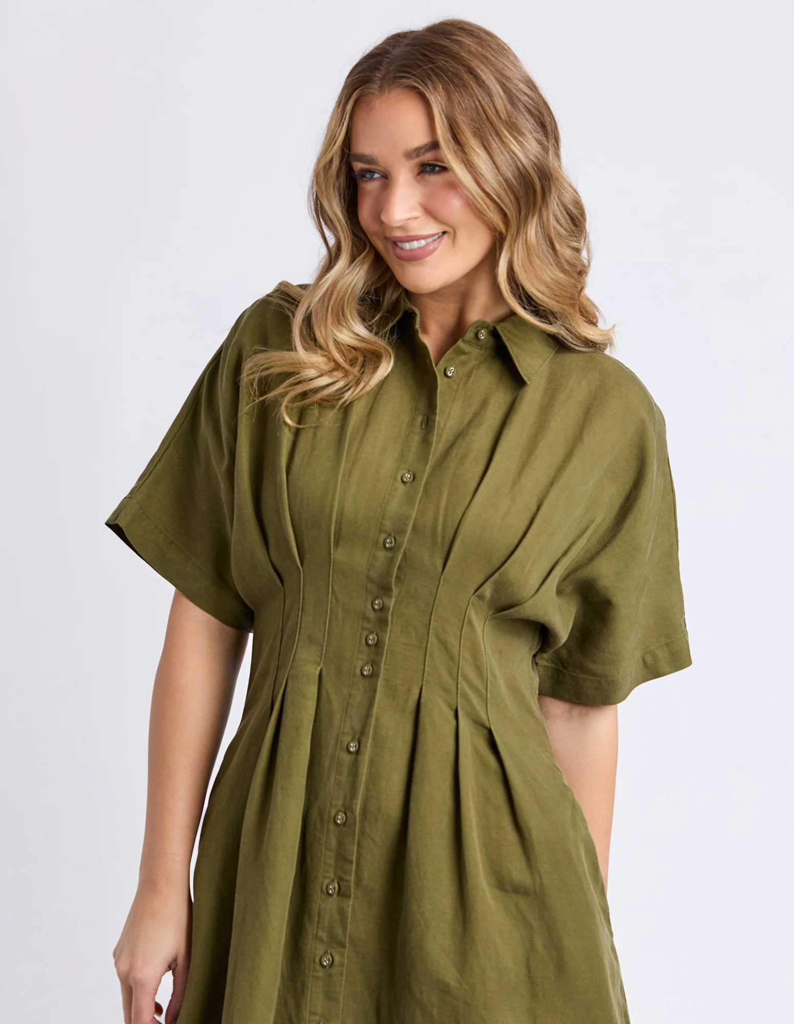 Marbella Dress Winter Moss - Image 4