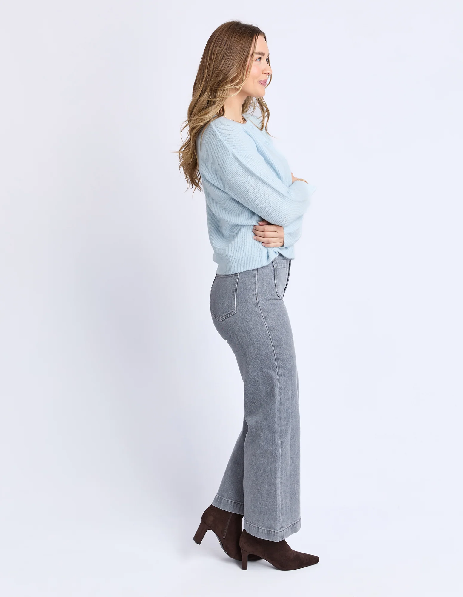 Murphy Knit Cardi Ice Blue - Image 6