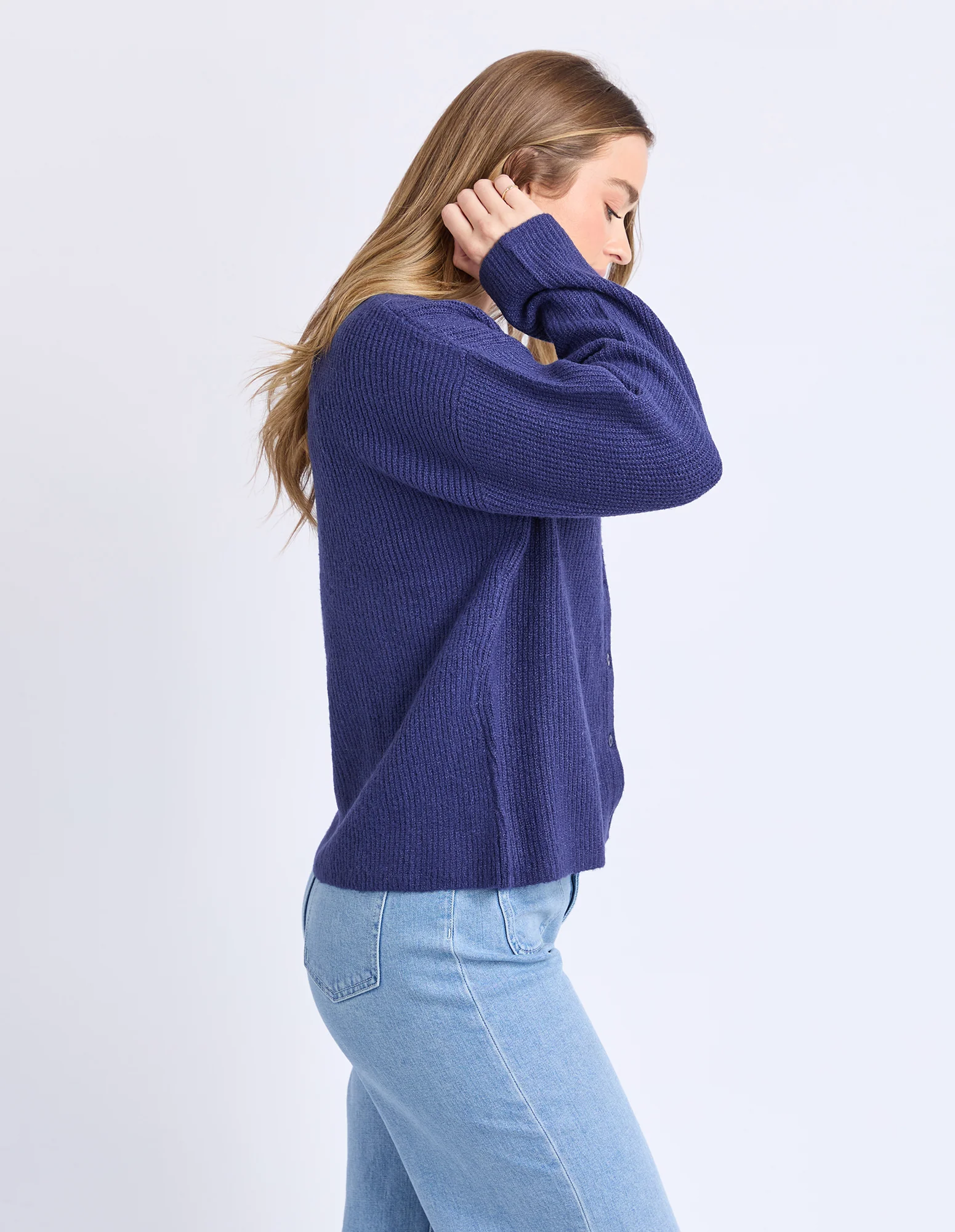 Murphy Knit Cardi Midnight Blue - Image 4