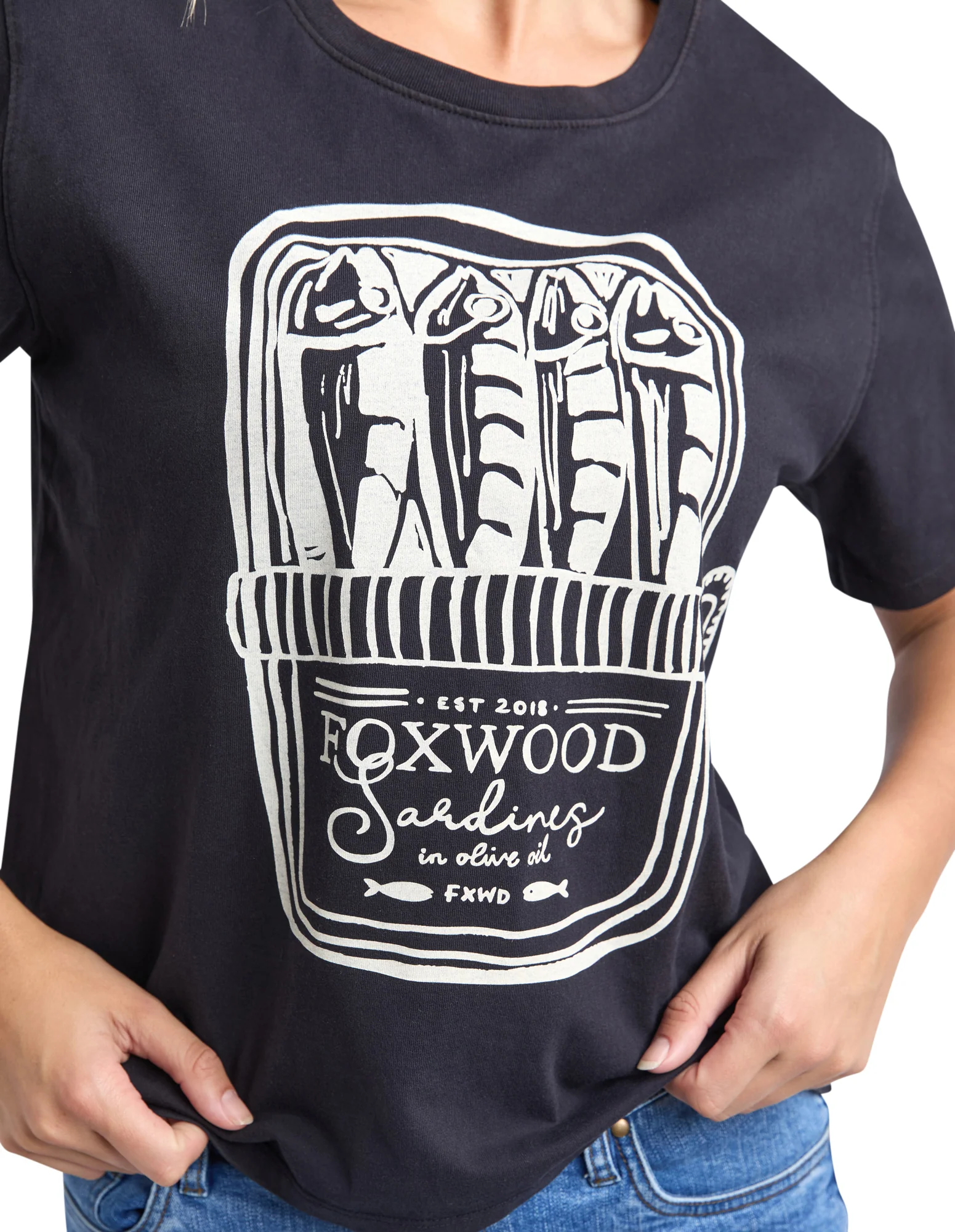 Pesce Tee Washed Black - Image 5