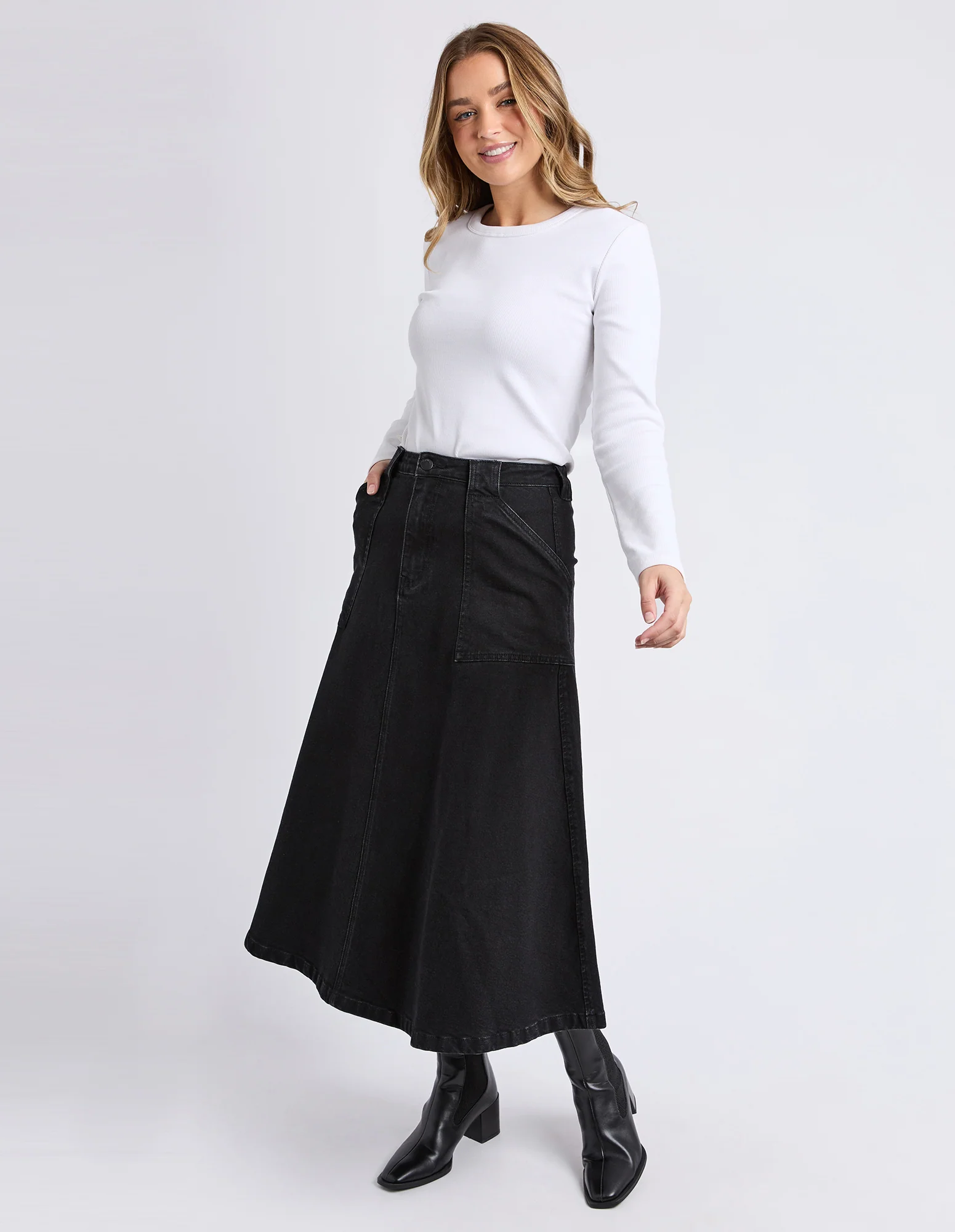 Potter Skirt Washed Black - Image 3