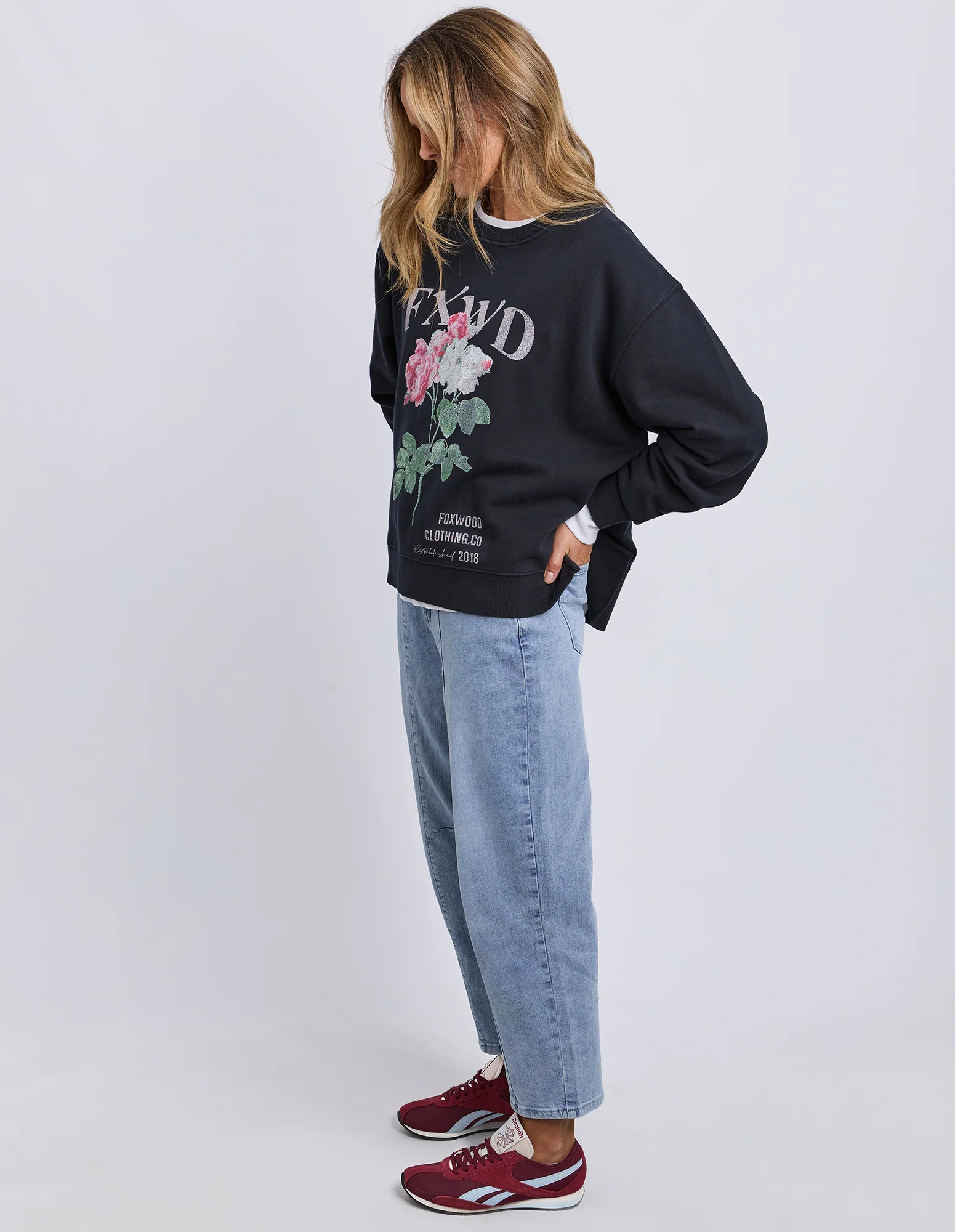 Rosa Crew Washed Black - Image 6