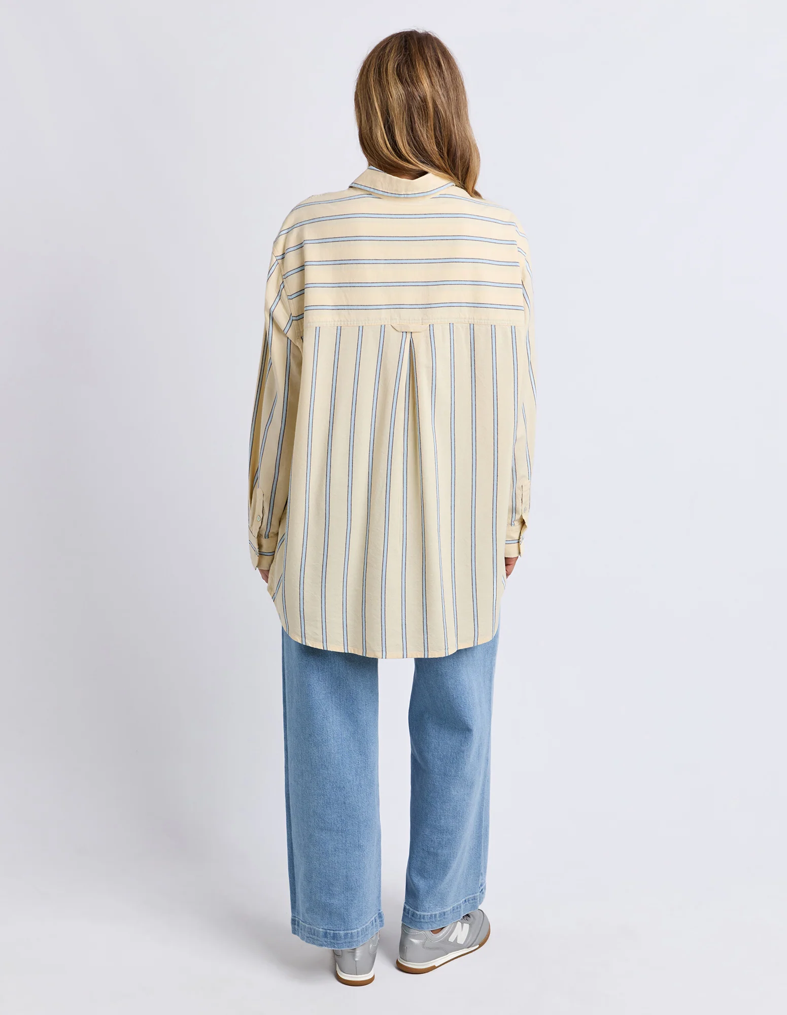 Sadie Shirt Lemon/Pblu/Coff Str - Image 4