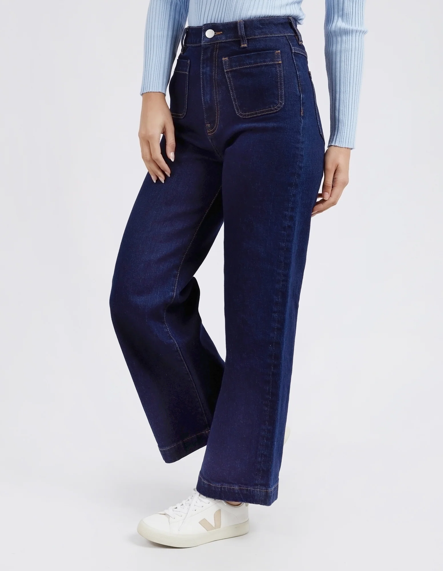 Sarah Wide Leg Jean Indigo Denim - Image 4