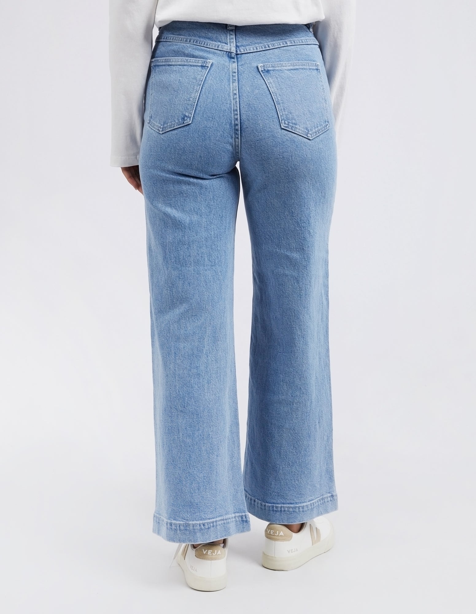 Sarah Wide Leg Jean Light Blue - Image 3
