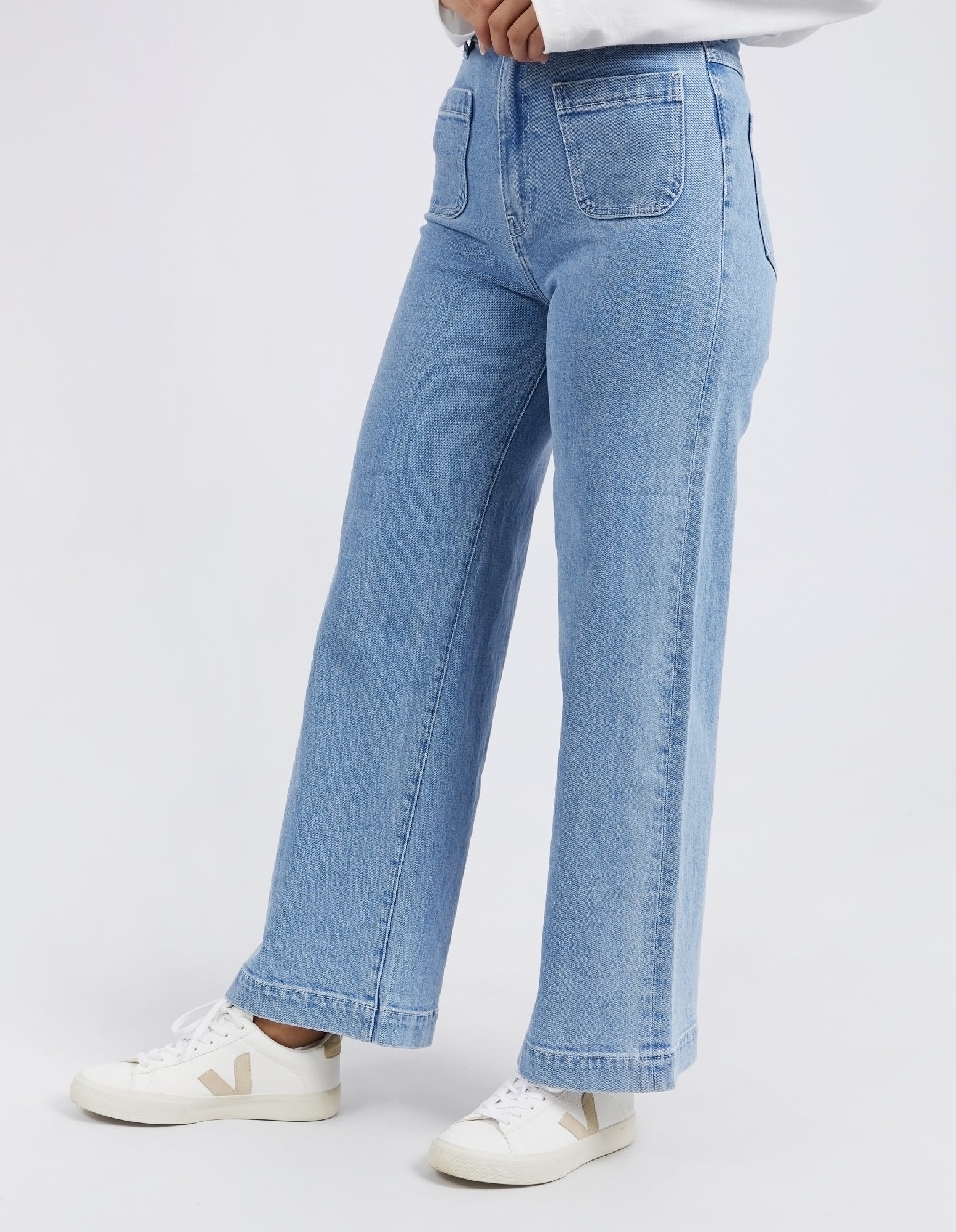 Sarah Wide Leg Jean Light Blue - Image 4